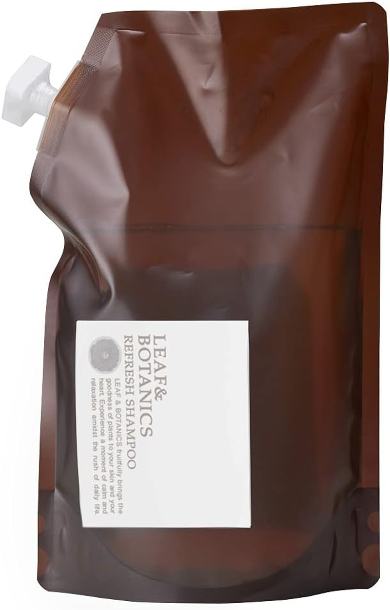 Leaf & Botanics Refreshing Shampoo Refill, 12.5 Fl Oz (370 Ml), Fresh image number 1