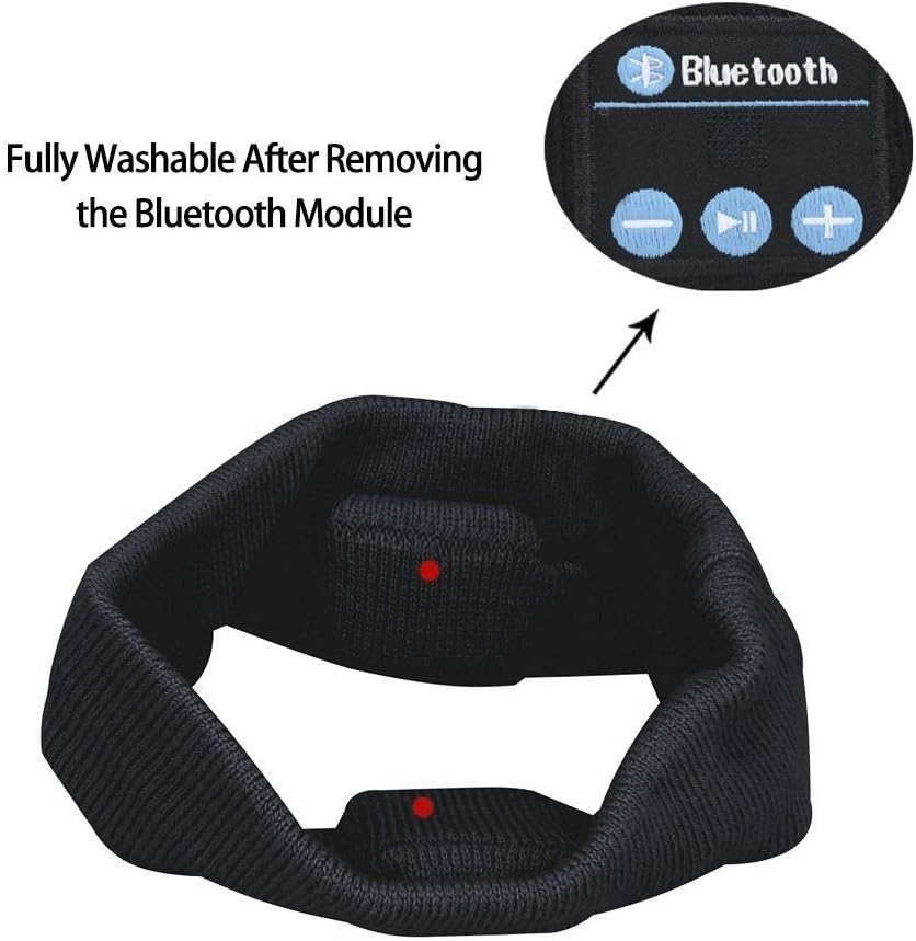 Wireless Bluetooth Stereo Earphone Headphone Sports Headband with Mic (Deep Grey) image number 3