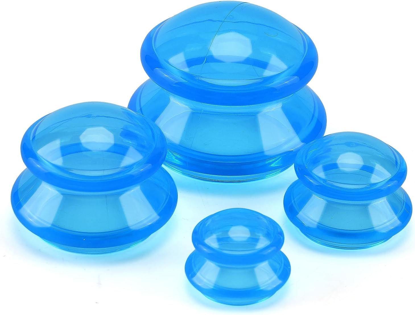 Silicone Cupping Therapy Set,Professional Studio and Home Cupping Set,Silicone Vacuum Suction Cellulite Cupping for Muscle and Joint Pain Cellulite Myofascial Massage & More(4 Sizes)