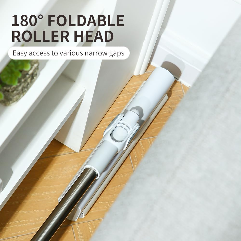 Lint Roller Extra Long Pet Hair Remover Kit with 5 Refills, 175 Sheets, Sticky Roller with Cover for Pet Hair Removal and Clothes Furniture Carpet Cleaning （Scalable Long Handle） image number 4