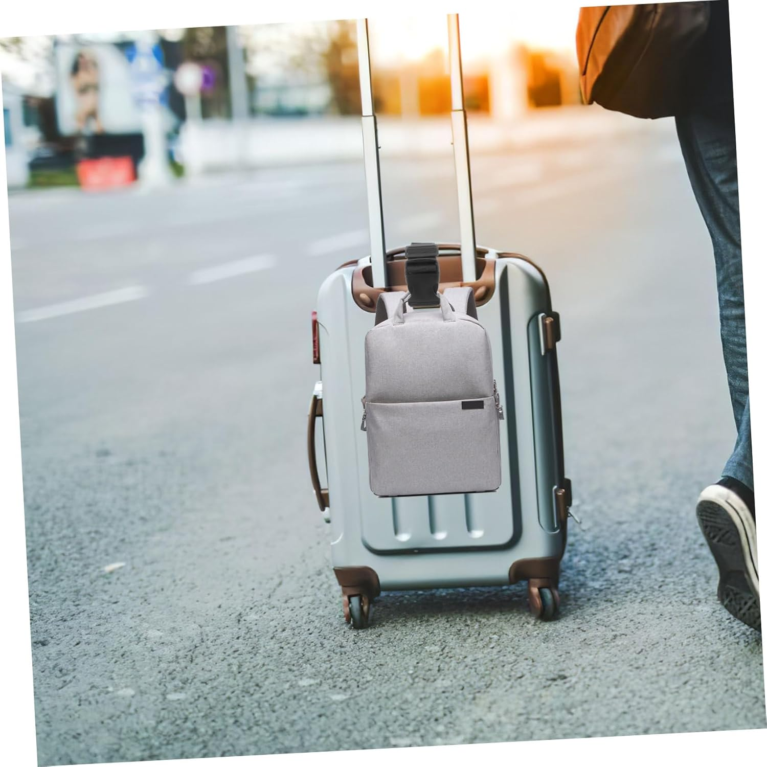 Holibanna 4Pcs Adjustable Suitcase Straps Luggage Bag Straps Cross Luggage for Duffle Bag Backpack image number 3