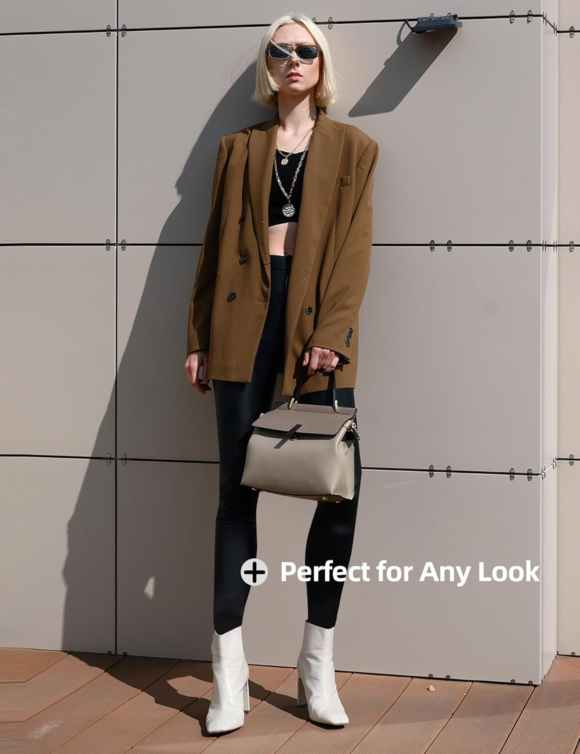 Gymcope Leggings for Women with Tummy Control, 2 Pockets Yoga Pants, Non-See-Through Fabric for Yoga, Running, Gym image number 6