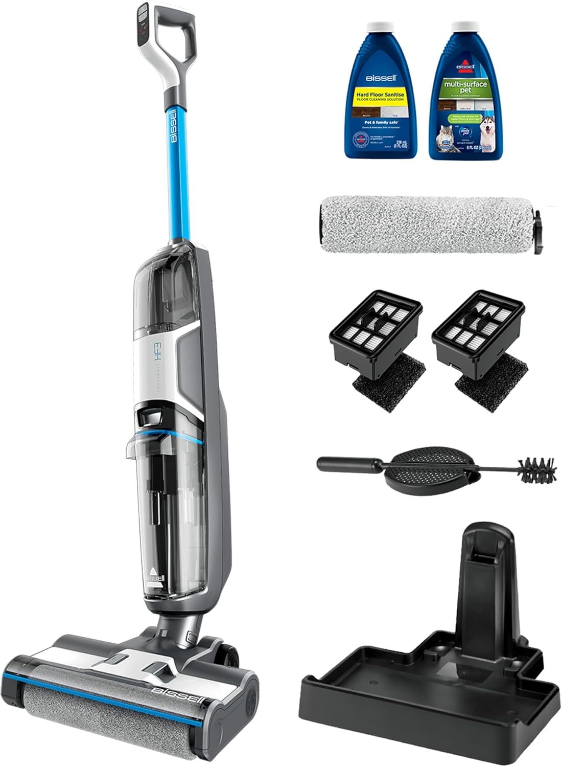 BISSELL Crosswave HF3 3598F | Cordless Hard Floor Wet Dry Vacuum & Mop with Automatic Formula Control & Self-Cleaning Cycle, Sanitise Formula for Pet Mess & Odour Control Included image number 3