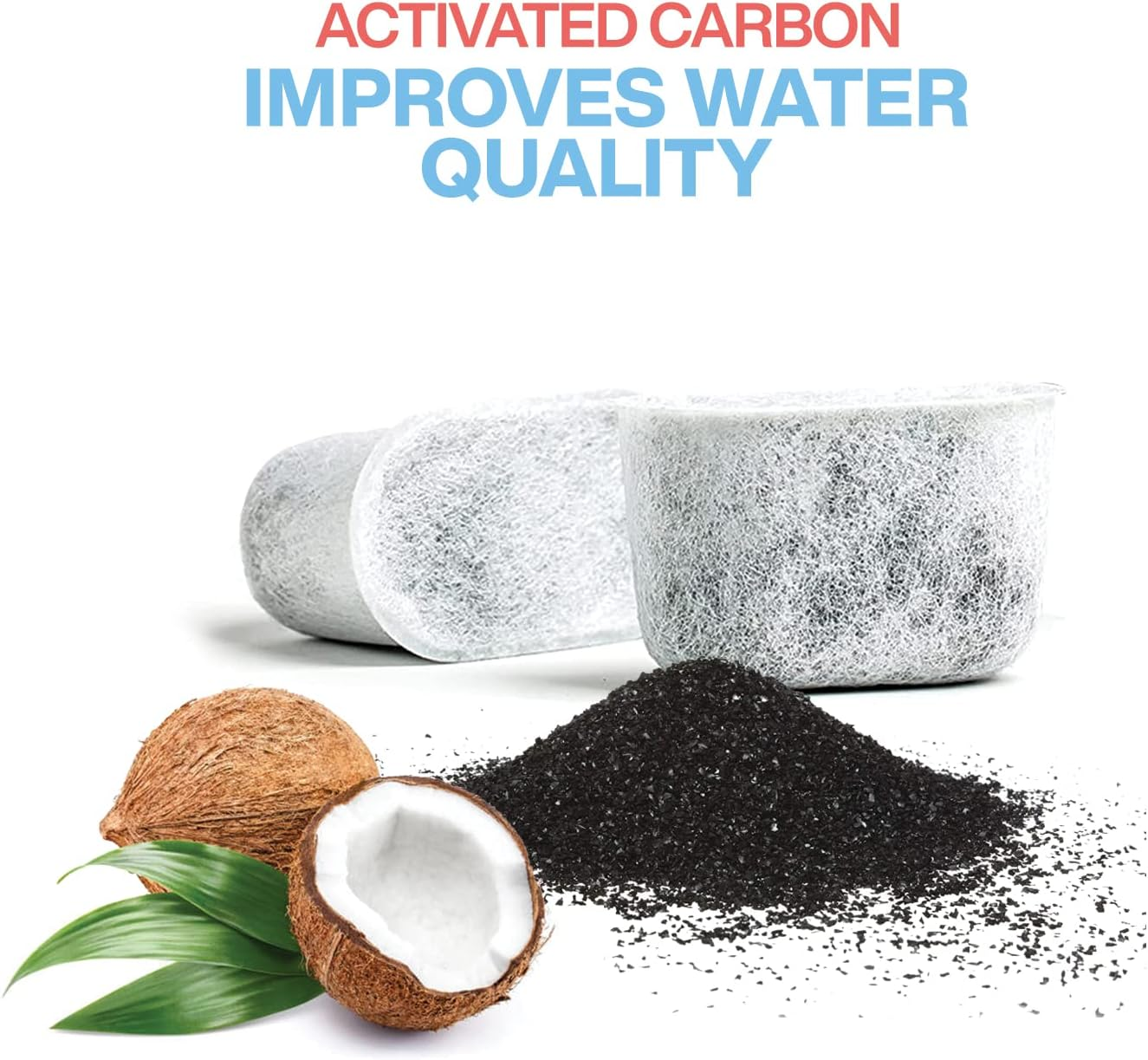 24-Pack Replacement Charcoal Water Filters Compatible with Breville BWF100 - Premium Activated Charcoal Filters for All Breville Coffee Makers and Breville Espresso Machines image number 1