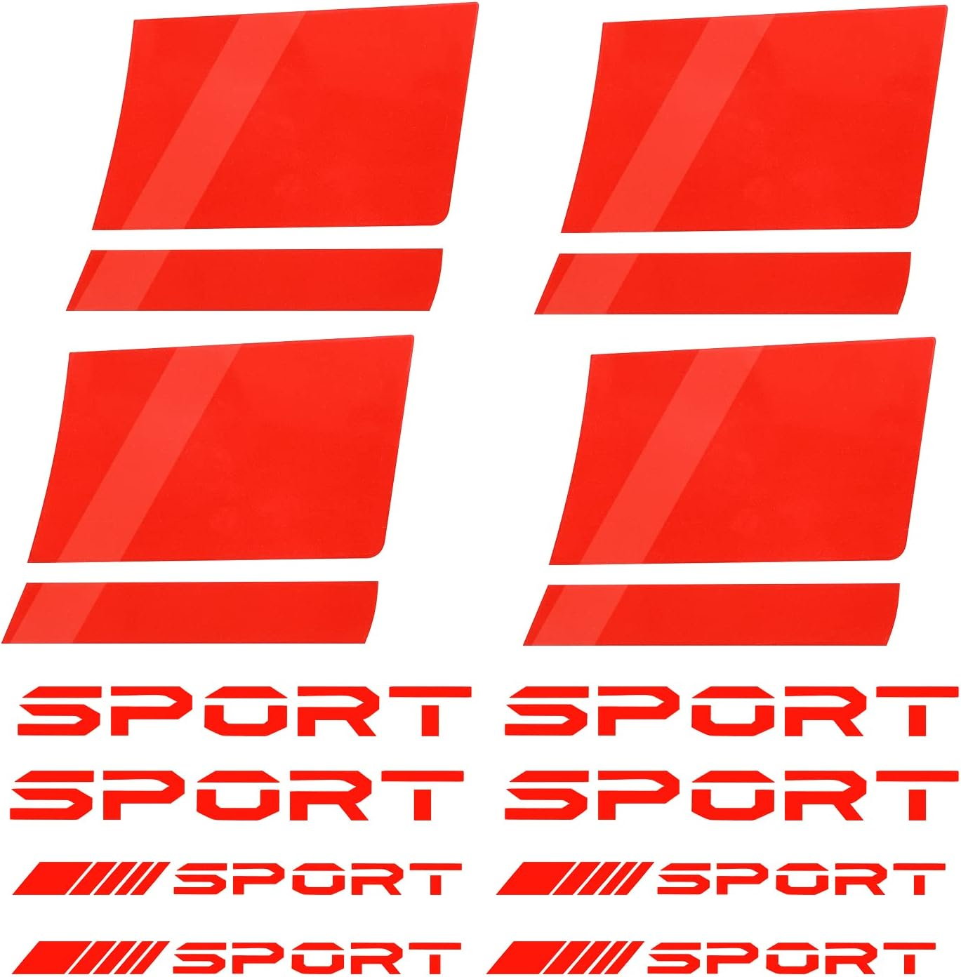 AIEX 12Pcs Wheel Rim Decal Stripes, Red Car Wheel Reflective Stickers Tire Stickers for Cars for 18''- 21'' Wheels Tire Rim Safety Decoration Accessories image number 3