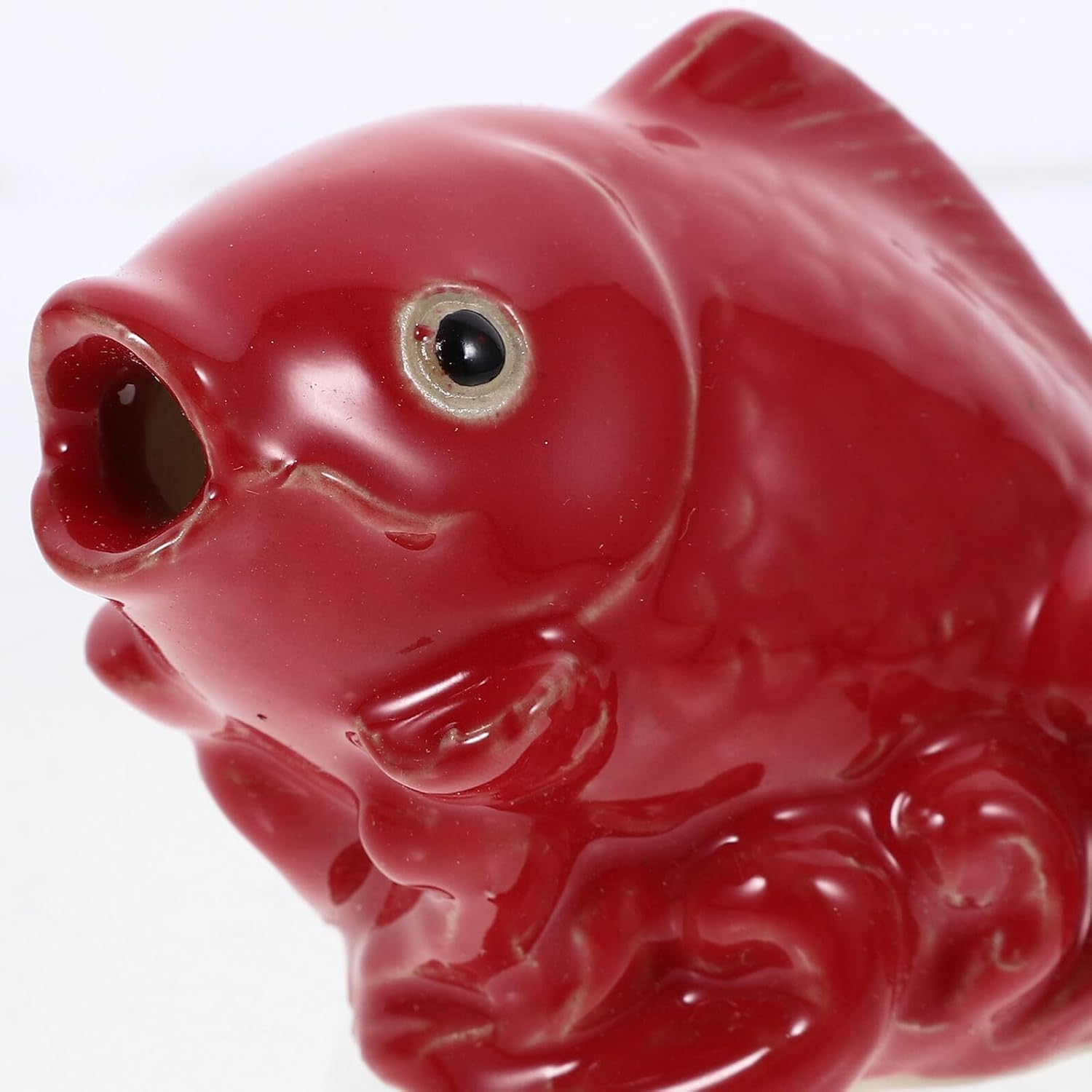 Ifundom Ceramic Carp Garden Sculpture Water Spray Fountain Nozzle Replacement for Outdoor Decoration Easy Install Fish Statue for Balcony Courtyard image number 2