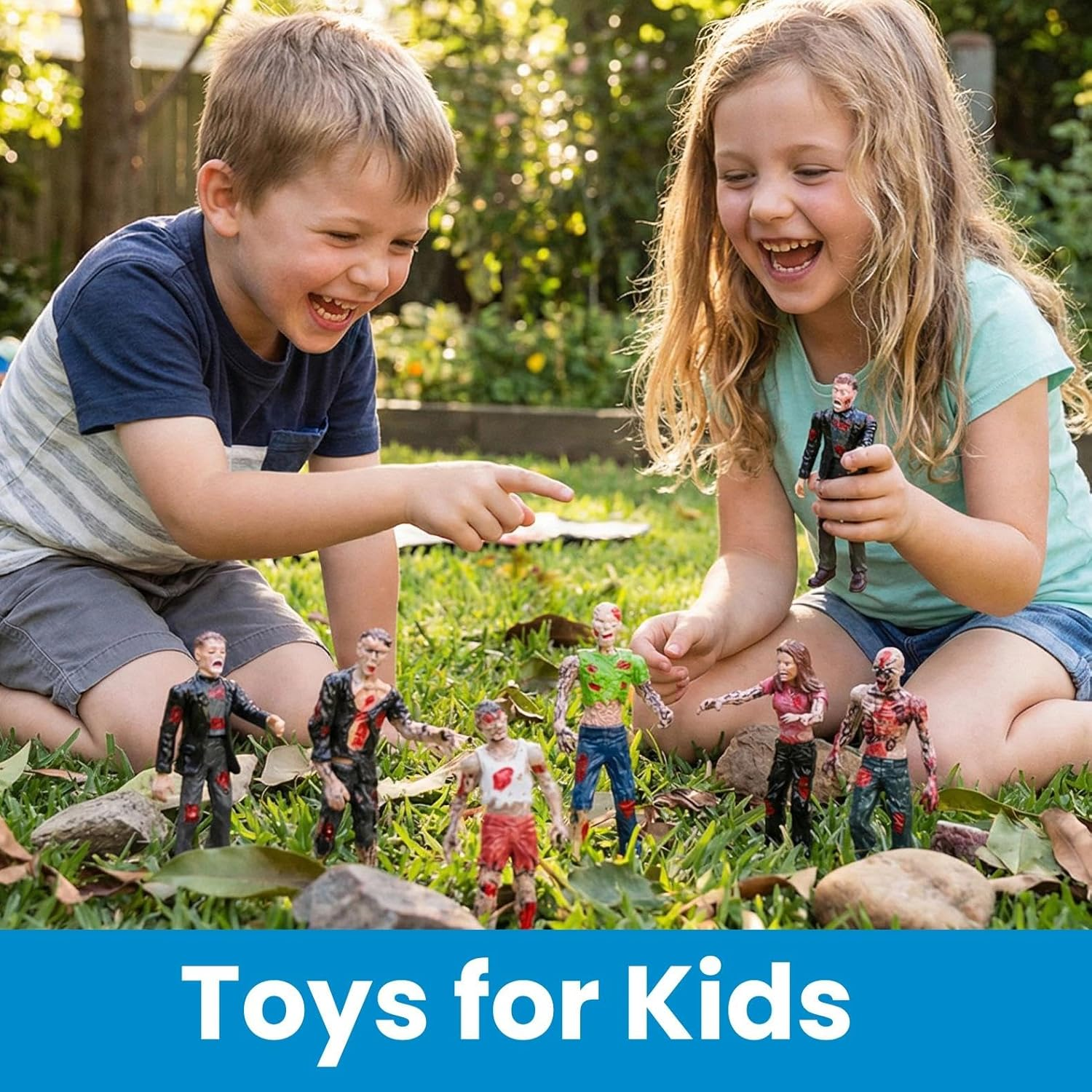 BOHS Zombie Action Figures Gift Package - Scary Toys for Boys and Girls - 4 Inches - Pack of 6 image number 4