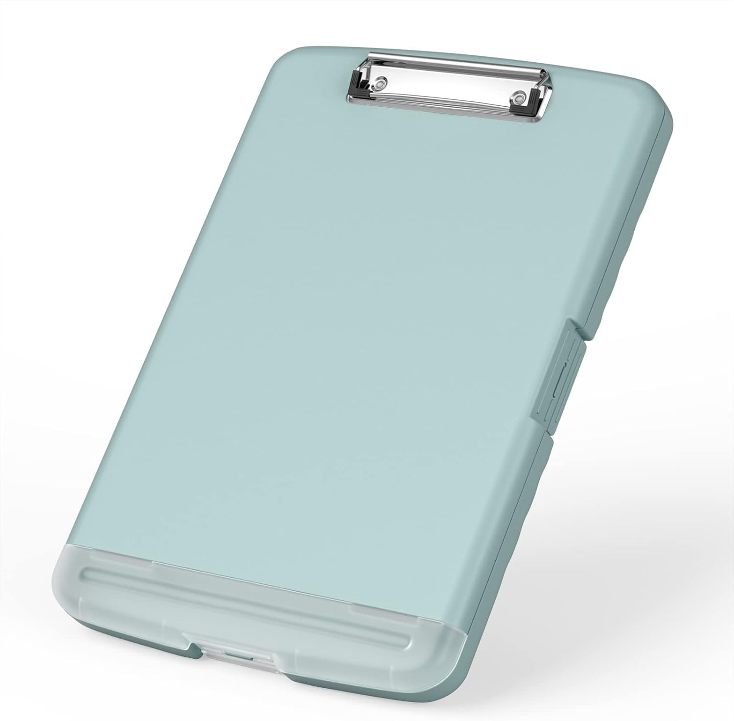 Rimilak Plastic Clipboard with Storage, High Capacity Nursing Clipboards with Pen Holder, Slim Clipboard Storage Box with Heavy Duty Clips, Clipboard Folder Side-Opening, Purple