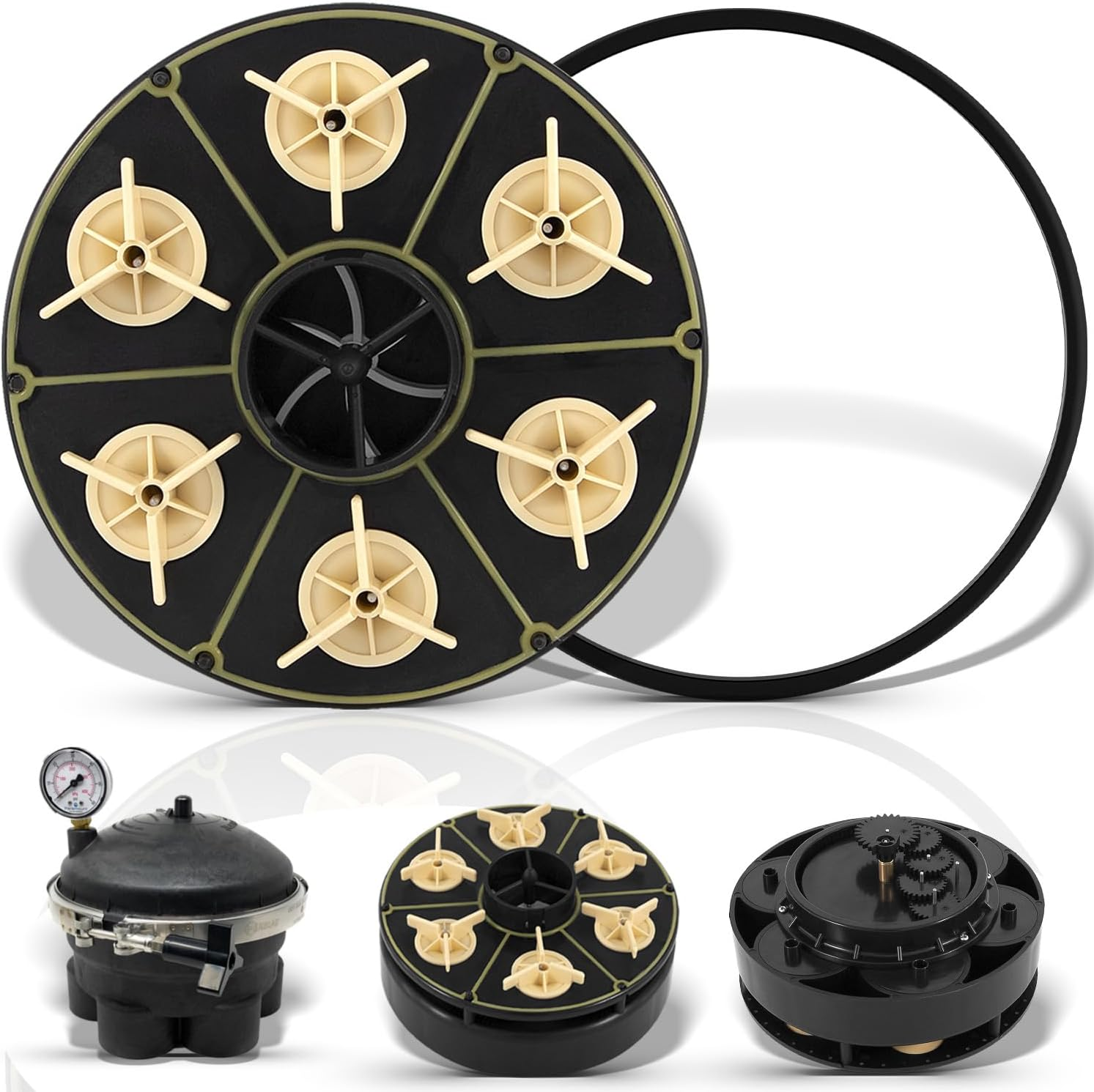 Premium 6 Port Module Kit for Paramount Water Valve, 004-302-4408-00 Replacement Part with Valve Shell Oring, 004302440800, 005302010000 image number 2