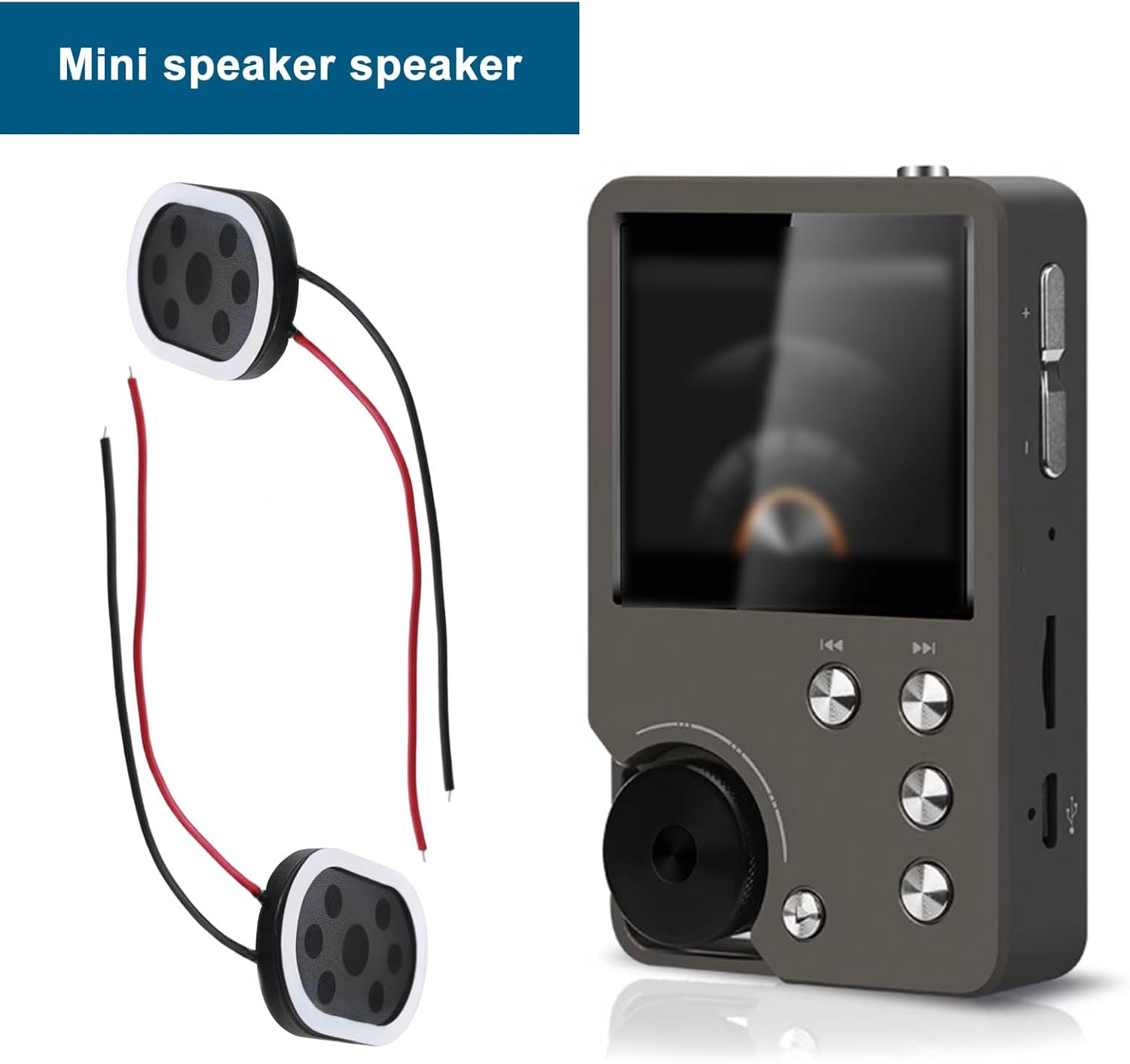 Emagtech 10Pcs Mini Speaker 8 Ohm 1W 20X30Mm Magnetic Speakers Replacement Compatible with Raspberry Compatible with MP3 Radio Speaker image number 4