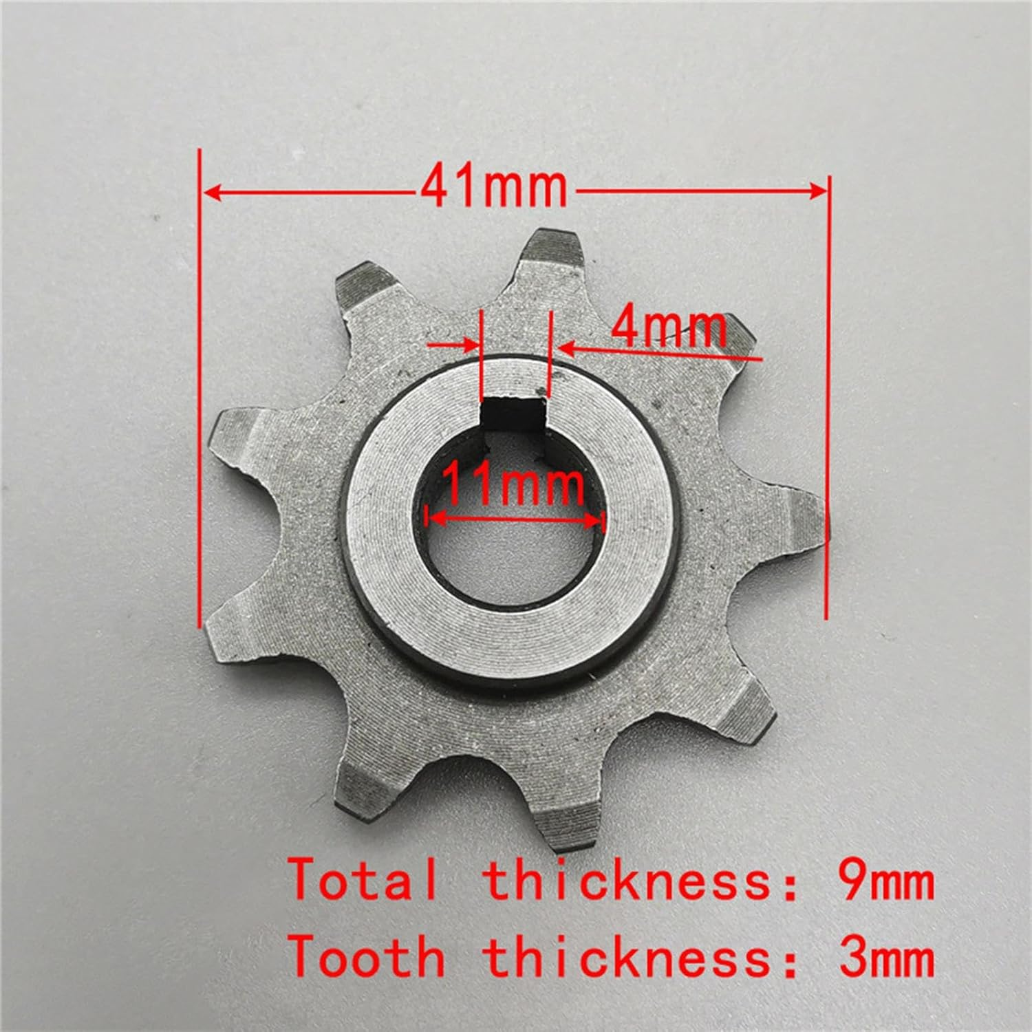 Bike Sprocket Bicycle Chain Wheel Rustproof Small Chain Sprocket 9 Teeth 13 Teeth for My1016Z/1018 Accessories Replacement image number 4