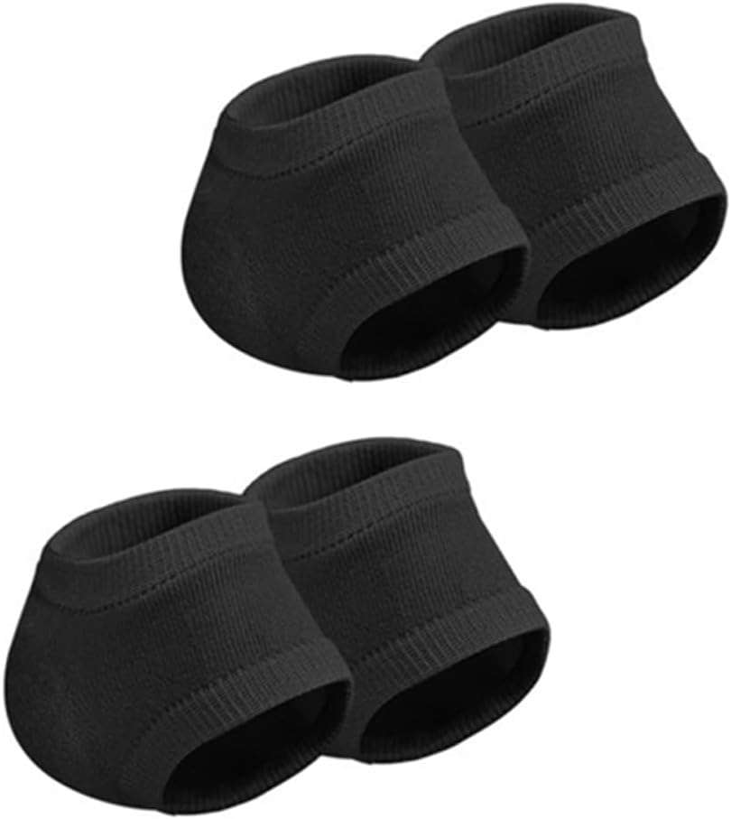 Moisturizing Heel Socks, 2 Pairs Soft Gel Lined Heel Socks for Dry Rough Cracked Feet, Gel Heel Repair Socks Overnight Moisturizing Spa Socks for Softening and Repairing Chapped Feet Skin Care (Skin) image number 2