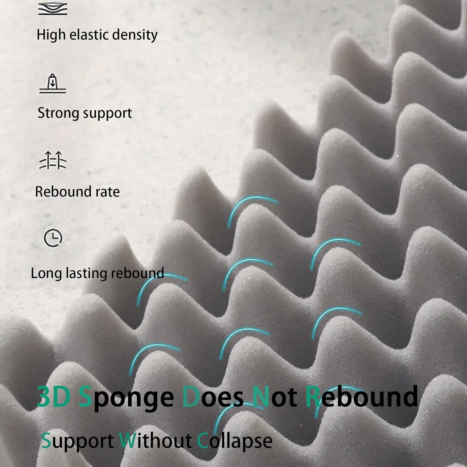 Orthopedic Dog Bed for Large Dogs, Big Waterproof Dog Bed, Washable Pet Bed for Large Sized Dogs with Memory Foam Pet Bed Mat, Anti-Slip Bottom, Deluxe Plush Pet Bed Mat image number 2