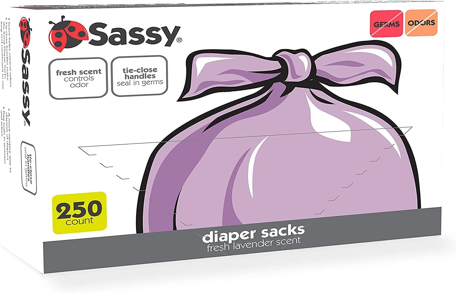 Sassy Baby Disposable Diaper Sacks, 200 Count, Packaging May Vary image number 5