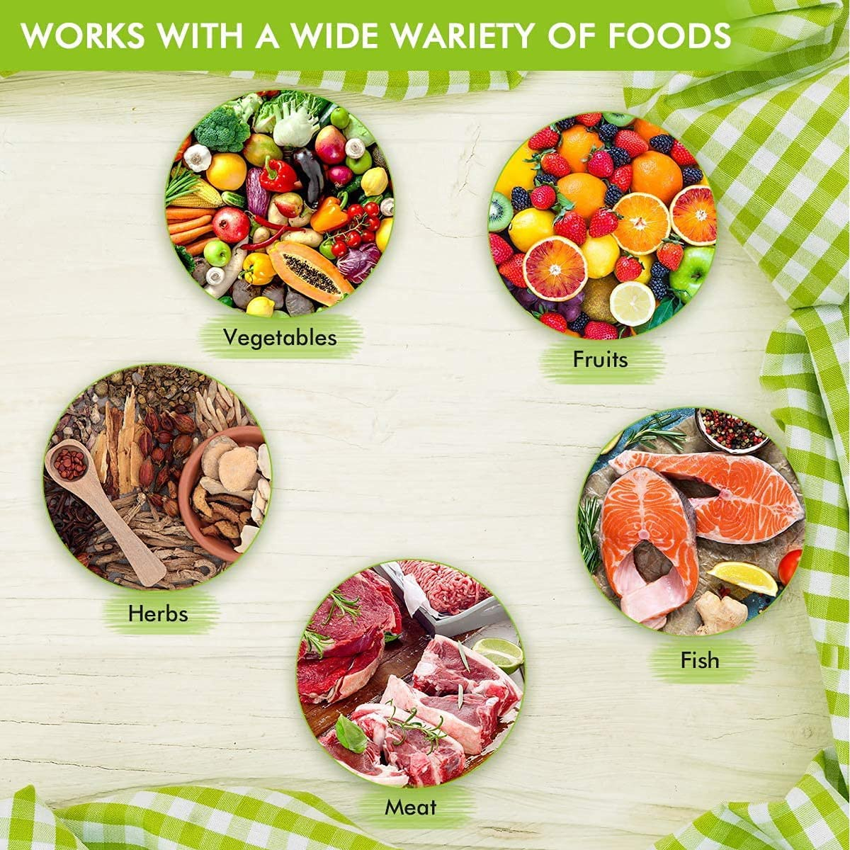 Food Dehydrator Machine, Professional Electric Multi-Tier Food Preserver, Meat or Beef Jerky Maker, Fruit & Vegetable Dryer with 5 Stackable Trays, High-Heat Circulation image number 5