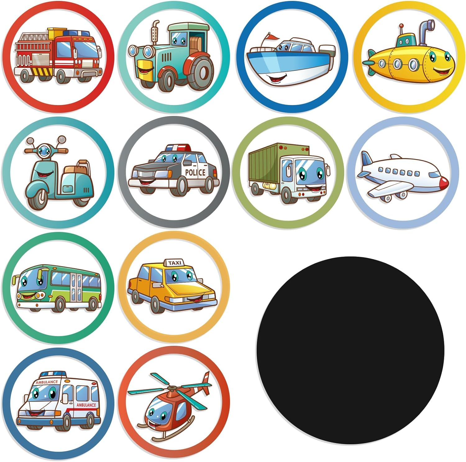 Geyee 24 Pcs Potty Training Stickers Potty You Pee on Toilet Reveal Stickers Chart Reusable Pee Decals Color Changing Seat Toilet Targets for Boys Girls Kids Training Use(Marine Animal) image number 3