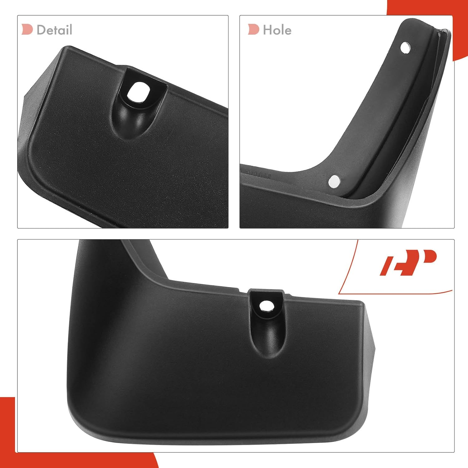 A-Premium Set of 4PCS Mud Flaps Splash Guards Mudguards Mudflaps with Hardware Compatible with Hyundai Palisade, 2020-2022 2023, Sport Utility, (W/O Pedal), Front and Rear (Driver & Passenger Sides) image number 5