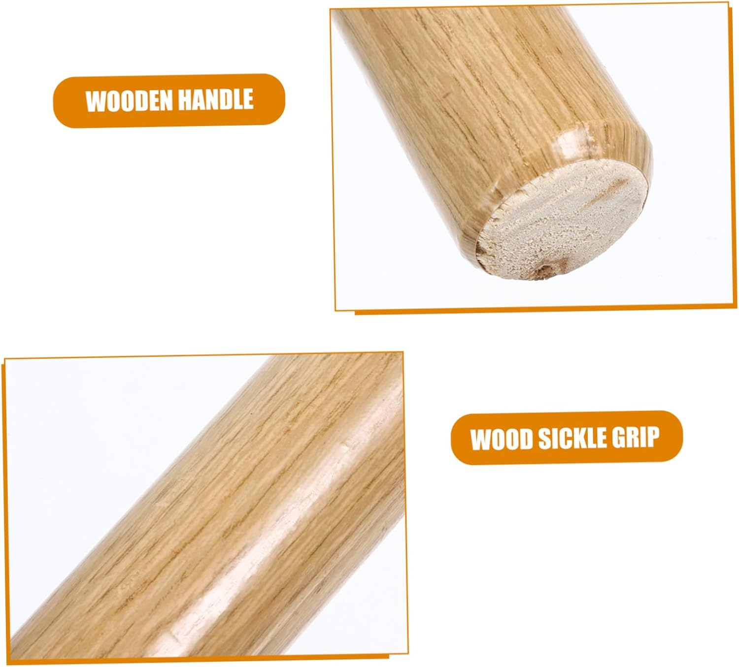 Amosfun Heavy Duty Wooden Shovel Handle Replacement Solid Wood Agricultural Tool Handle for Gardening image number 5