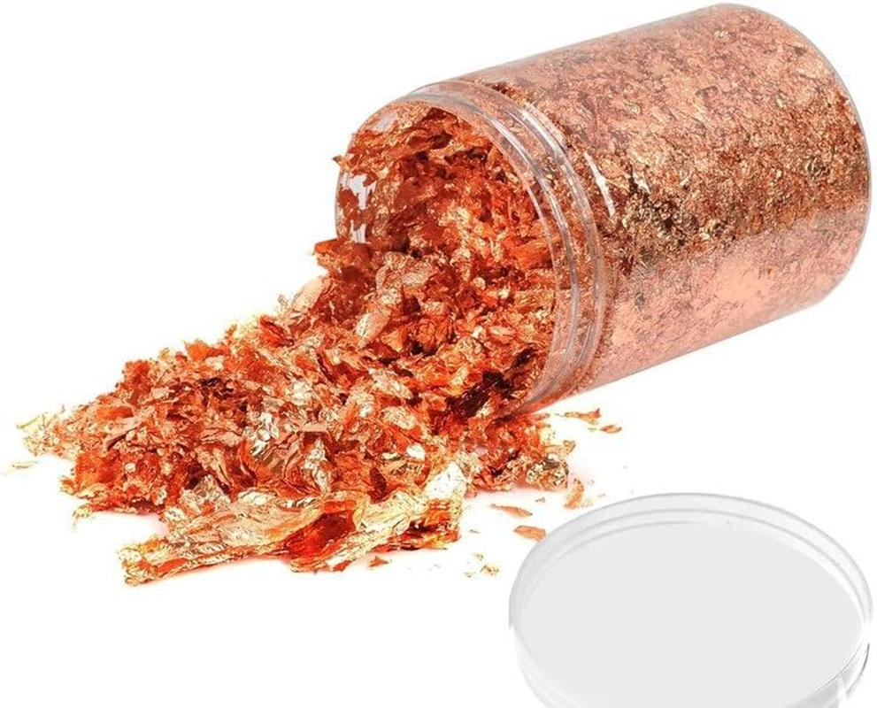 Gold Foil Flakes for Resin,Imitation Gold Foil Flakes Metallic Leaf for Nails, Painting, Crafts (Style1, One Size) image number 3