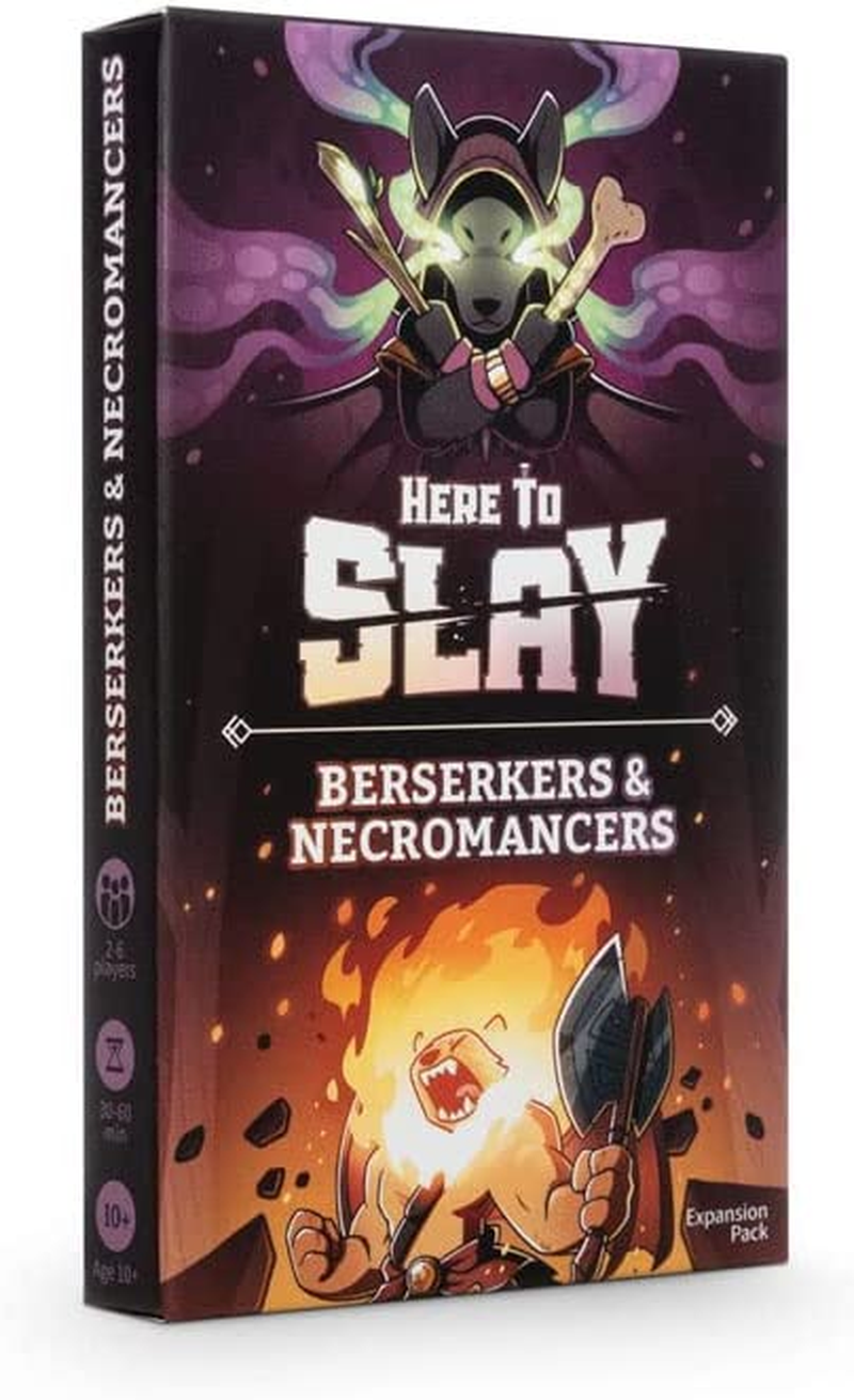 Teeturtle Here to Slay: Berserkers & Necromancers Expansion Pack - Designed to Be Added to Your Here to Slay Base Game, Black image number 1