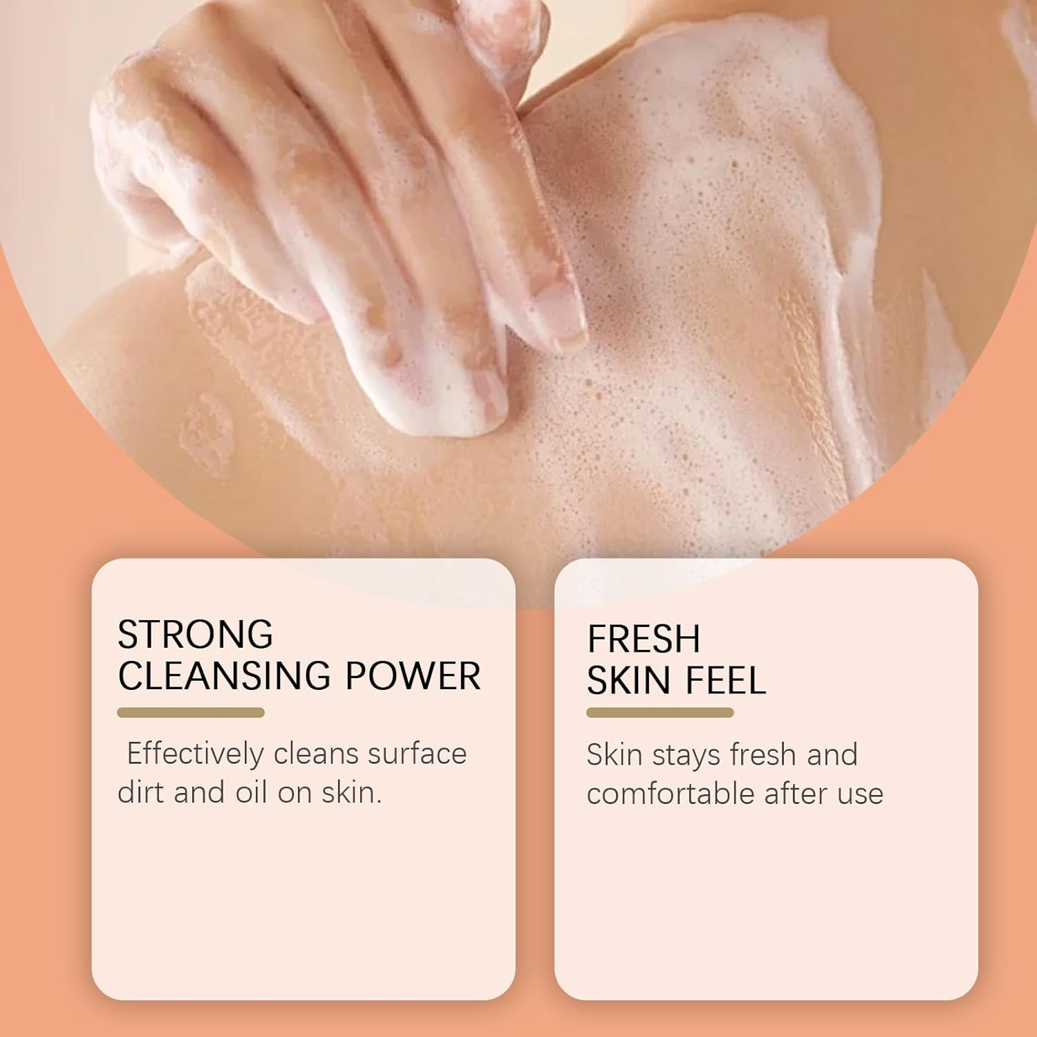 Persimmon Body Wash for Odor Control - Natural Deodorizing Shower Gel with Persimmon & Aloe Vera Extract, Deeply Cleansing & Moisturizing Body Wash, Long-Lasting Freshness, Refreshing Scent (5) image number 4