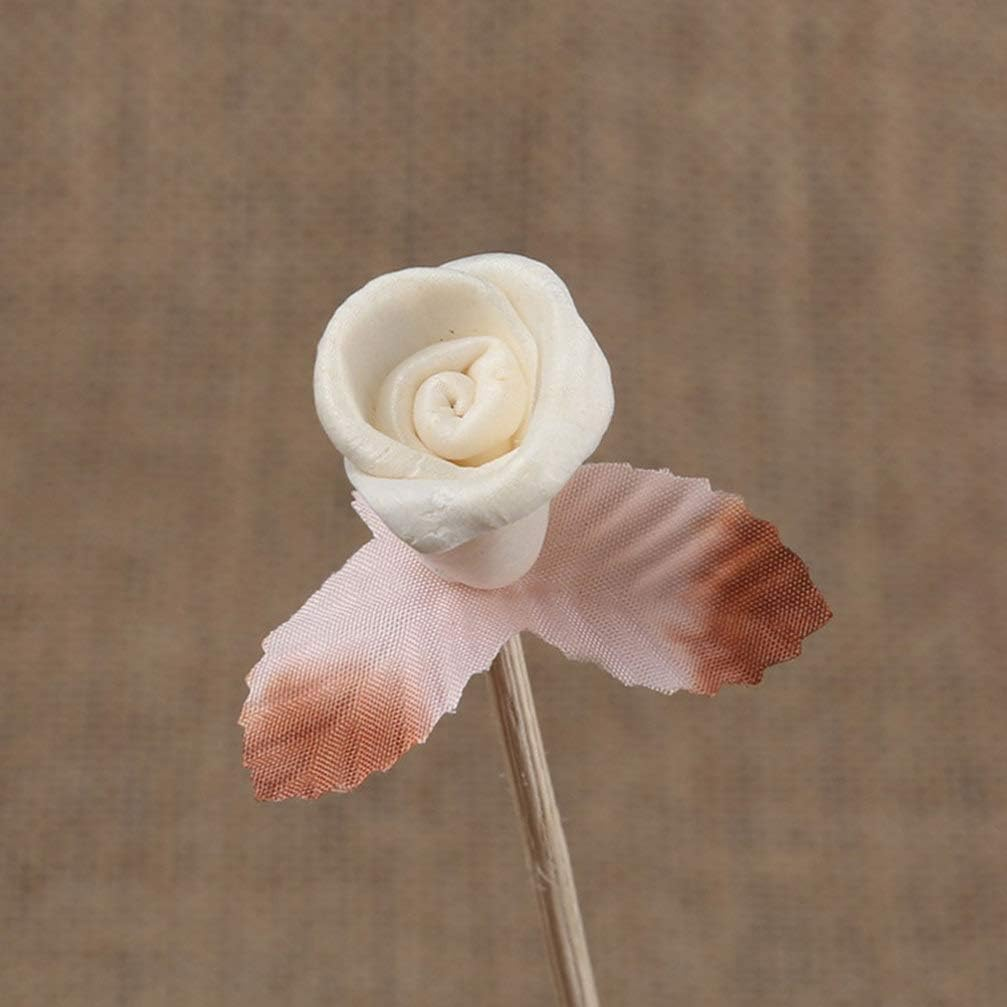 FOMIYES 10 Pcs Essential Oil Sticks Rose Flower Rattan Reed Wood Rattan Reed Stick Halloween Party Decorations Oil Duffuser Stick Diffuser Essential Oil Reeds Wooden Accessories Refill image number 2