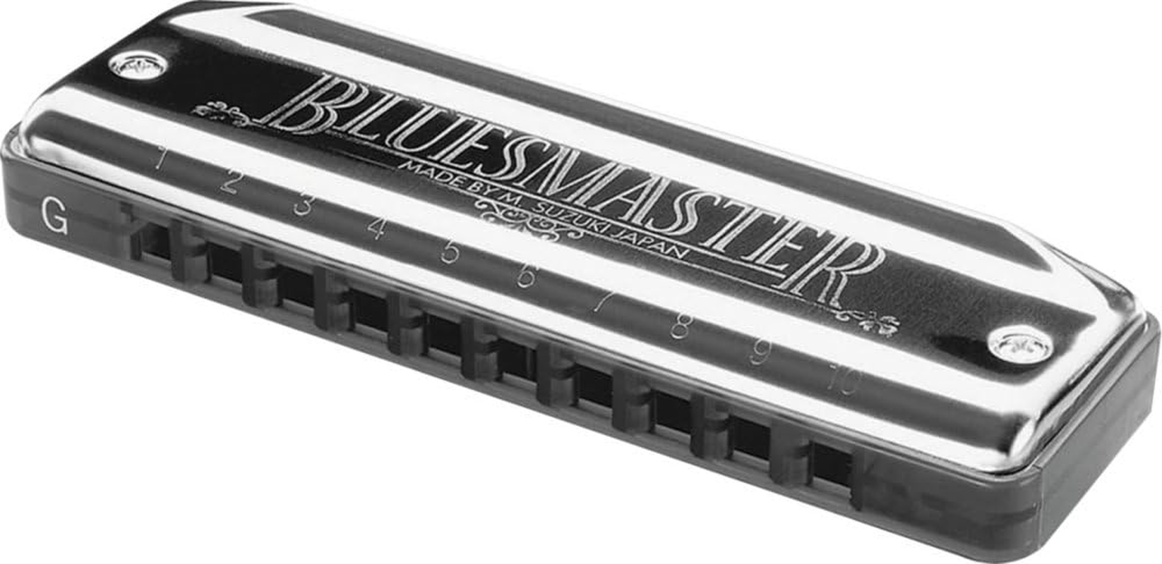 Suzuki MR-250-E Bluesmaster Harmonica in E, Silver
