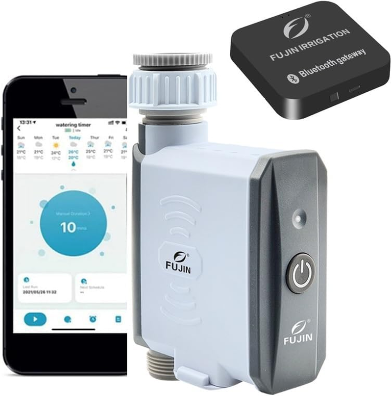 Water Timer, Bluetooth ＆ Wifi Smart Irrigation System Garden Watering Timer Programmable, IP67 Waterproof Watering System with Rain Delay, Auto/Manual Watering image number 3