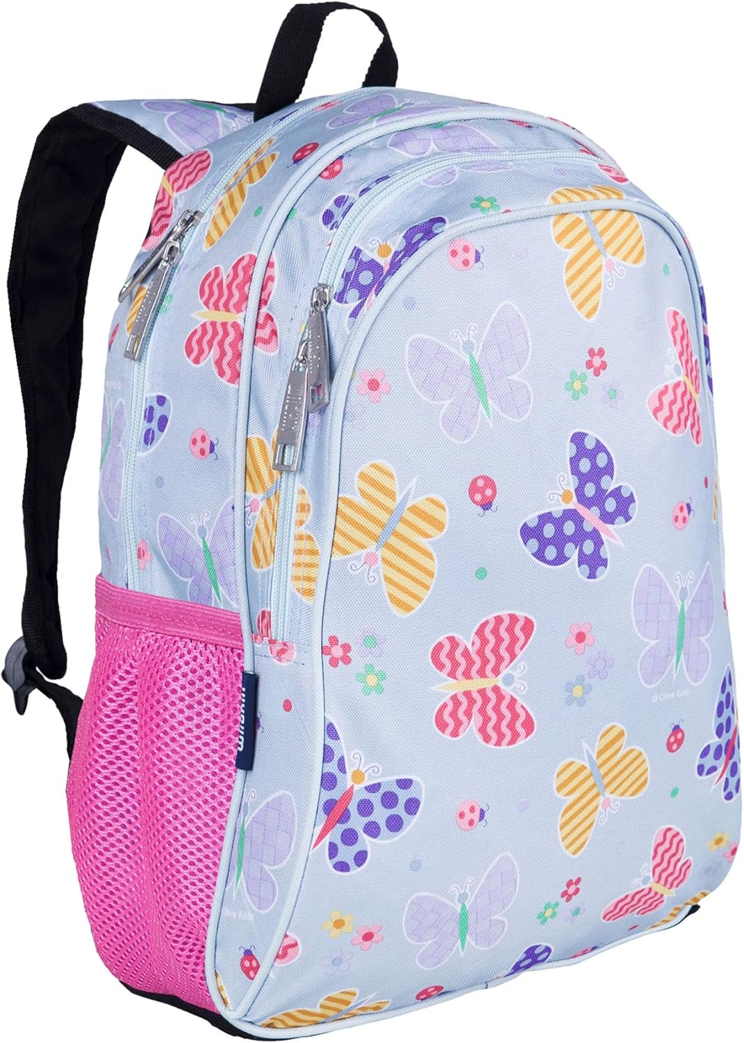 Wildkin Kids 15 Inch Backpack for Boys and Girls, Perfect Size for Preschool, Kindergarten and Elementary School, 600-Denier Polyester Fabric Backpacks, Bpa-Free, (Blue Glitter)