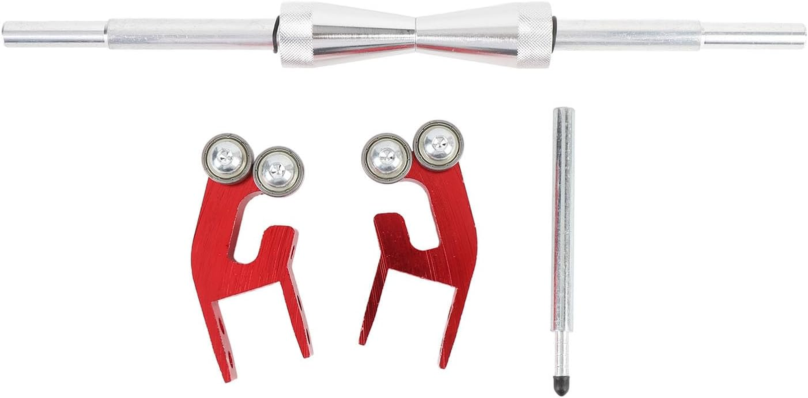 Sorandy Motorcycle Rim Tire Wheel Balancer, Balancing Spin Static Truing Stand, Foldable Portable Adjustable Centering Cones Rim Tire Balancer for Sport Dirt Bike,Motorcycle Maintenance image number 4