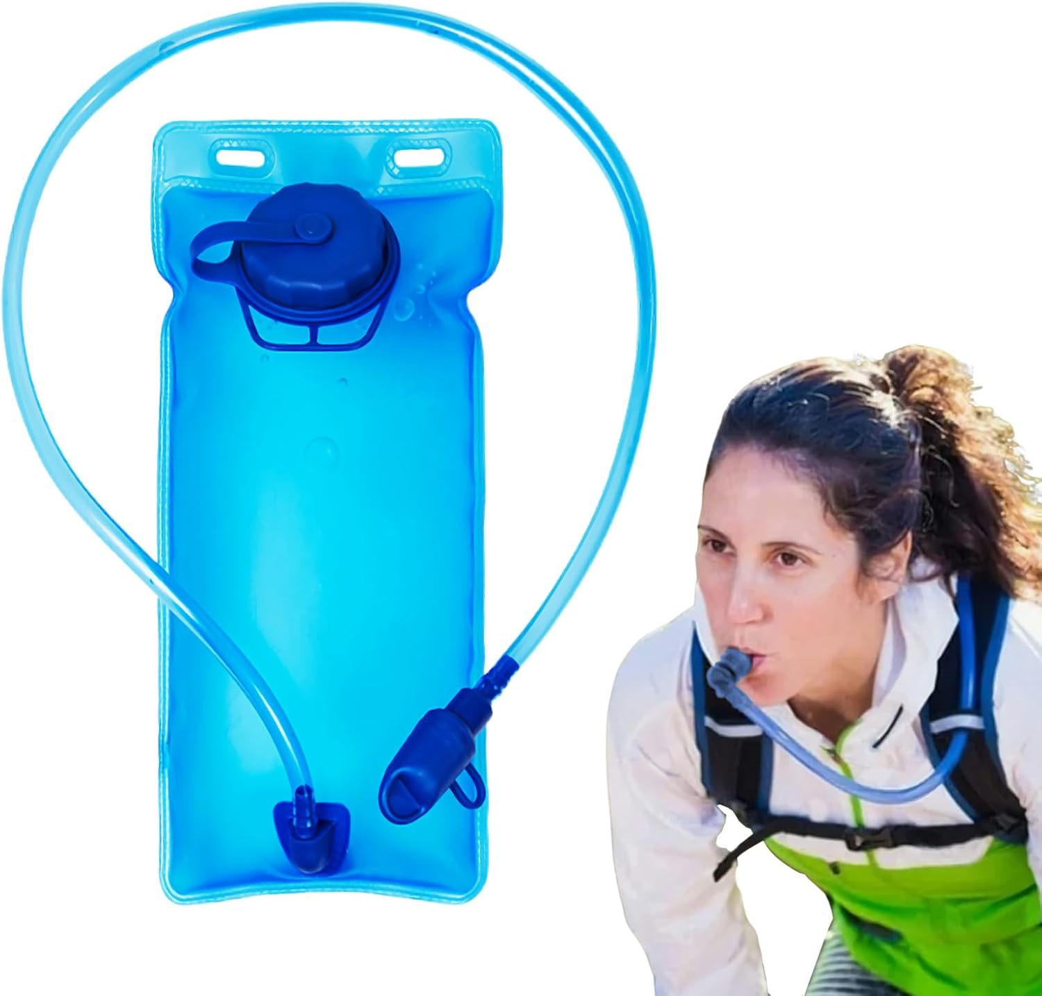 1.5L/2L/3L Hydration Bladder,Bpa-Free Leak Proof Water Storage Bag, Large Capacity Water Pouch Hydration Pack for Camping Cycling Running