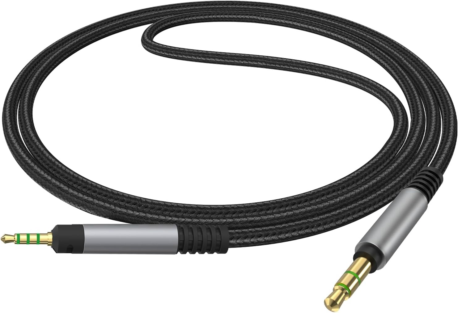 Geekria Audio Cable Compatible with Sennheiser HD 620S/599SE/599/598/598SE/560S/550/505/400PRO Headphones, 3.5Mm to 2.5Mm Braided Nylon Replacement Cord (Black 4Ft / 1.2 M) image number 4