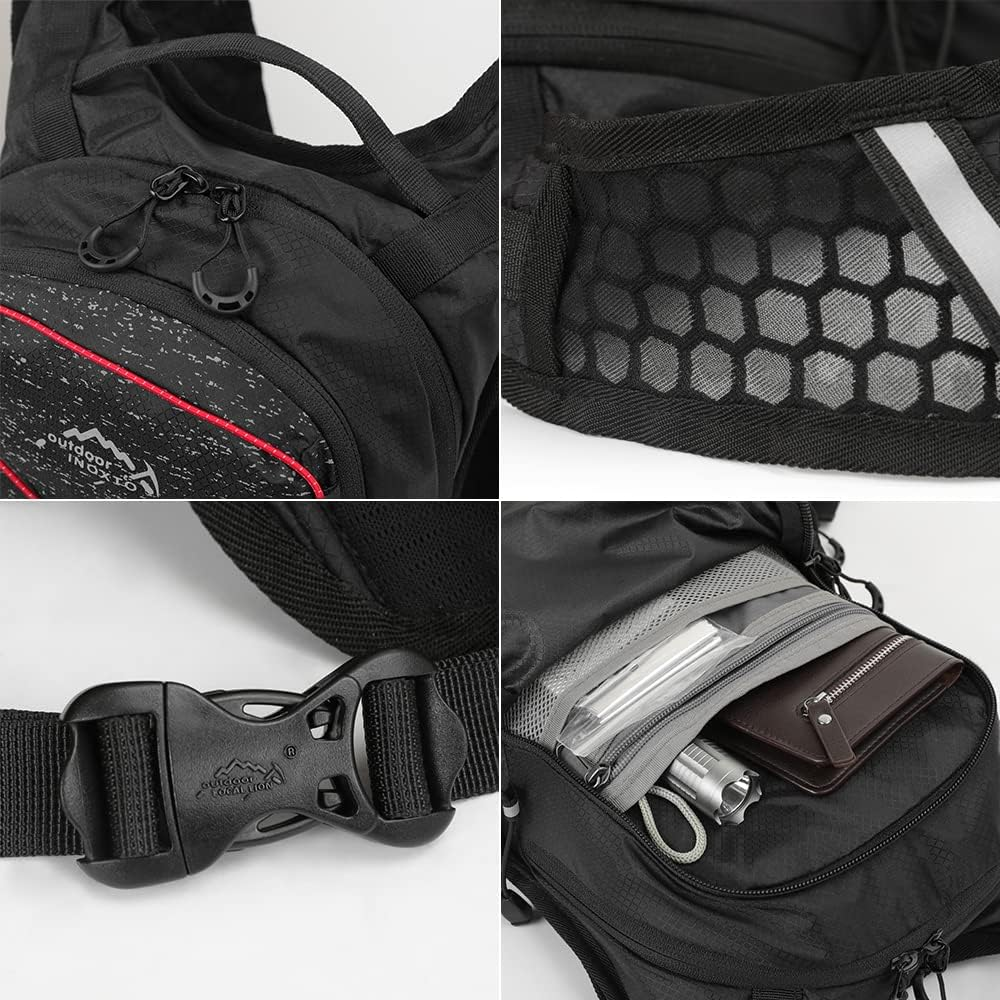 15L Running Backpack Ycle Backpack Sports Vest Ultralight Riding Bag Women Men Breathable Jogging Sport Backpack for Camping Hiking Cycling Sport Bag White White image number 1