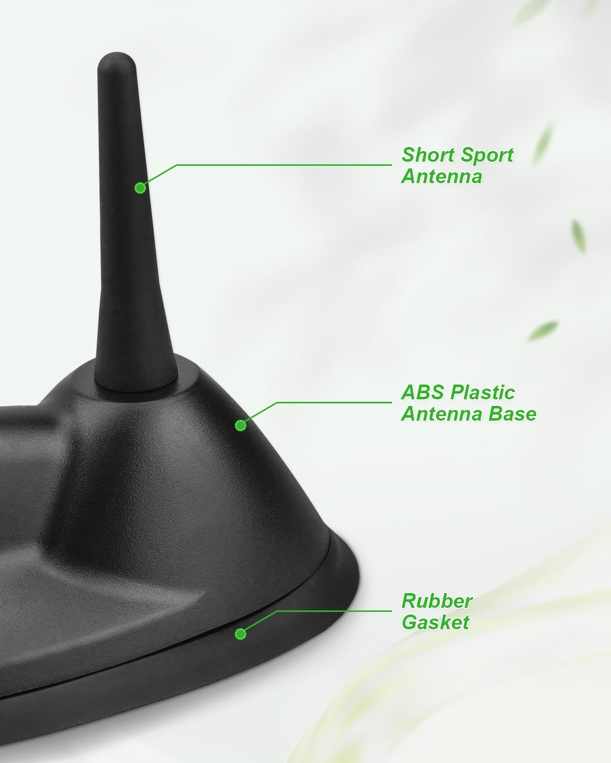 Large Type Roof Antenna Mount Base Fit for Mini Cooper Clubman S R55 2008-2015, Fit for Mini Cooper Hatchback S R56 2007-2013 Replace 65203456090, Black image number 5