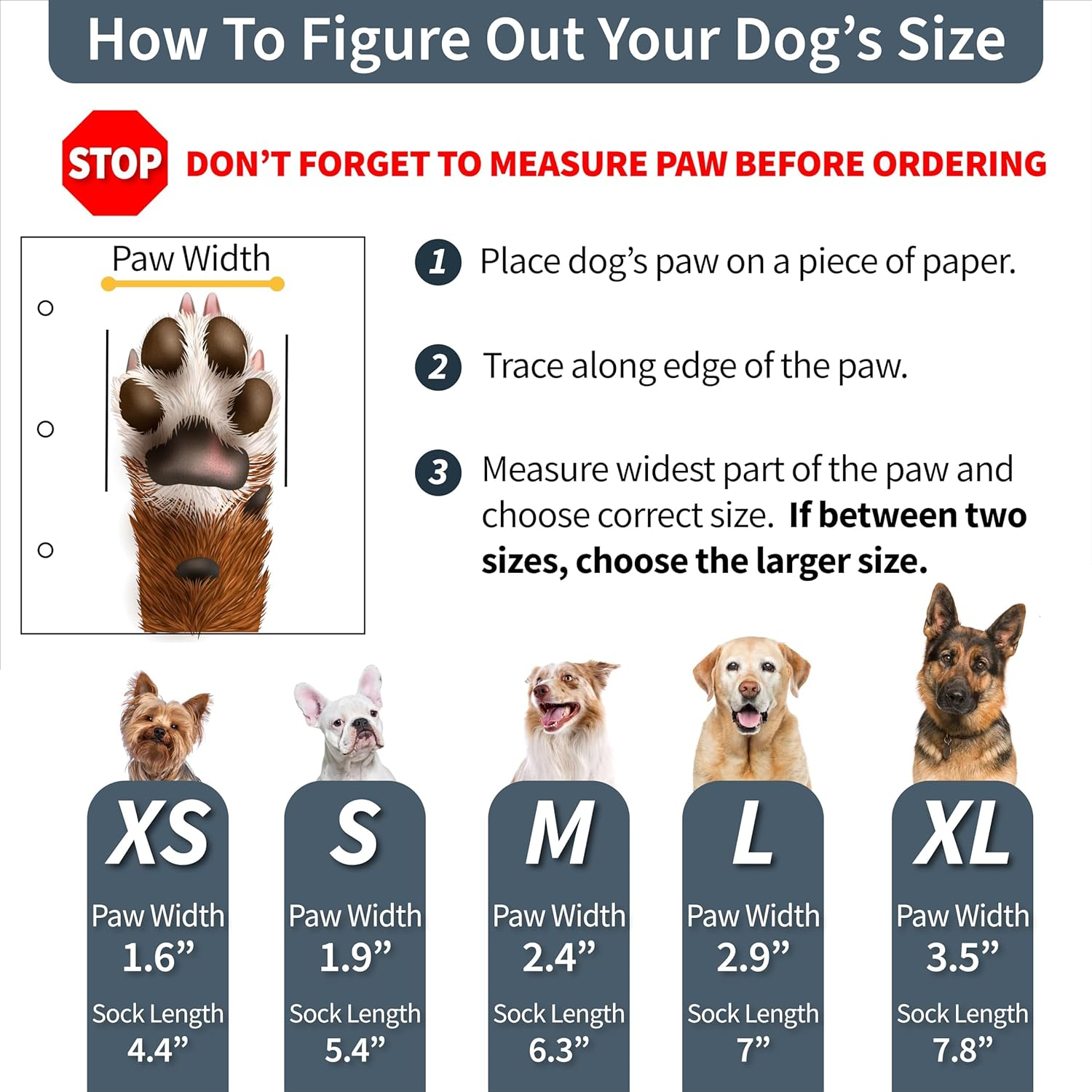 Premium Non-Slip Dog Socks for Hardwood Floors - Extra-Thick Grip That Works Even When Twisted - Prevents Licking, Slipping, and Great for Dog Paw Protection - Size Small image number 6