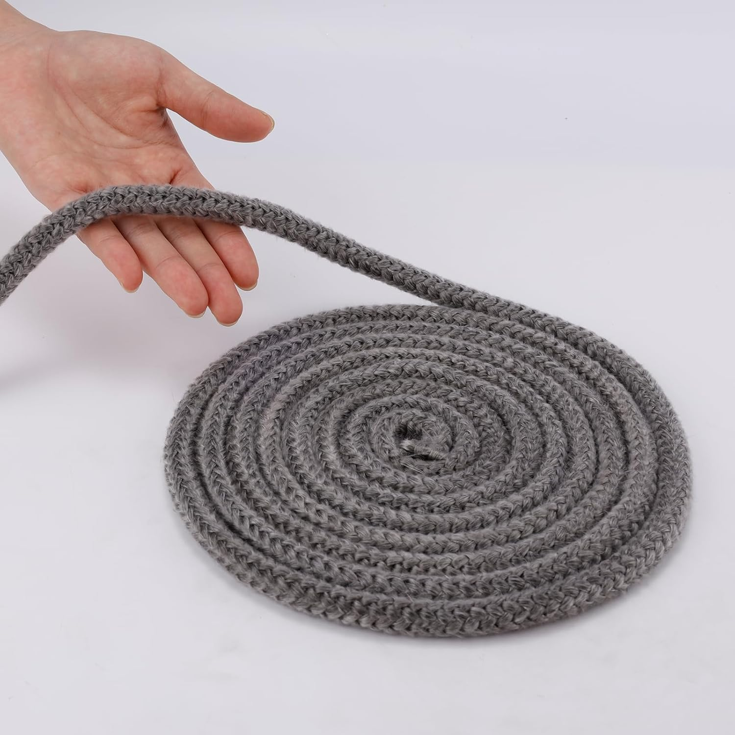 Fireplace Seal Rope, 0.39Inx13.12Ft Graphite Impregnated Fiberglass Rope Seal Gasket Replacement Wood Stove Door Gasket for Fireplaces Stoves Wood Burning image number 4