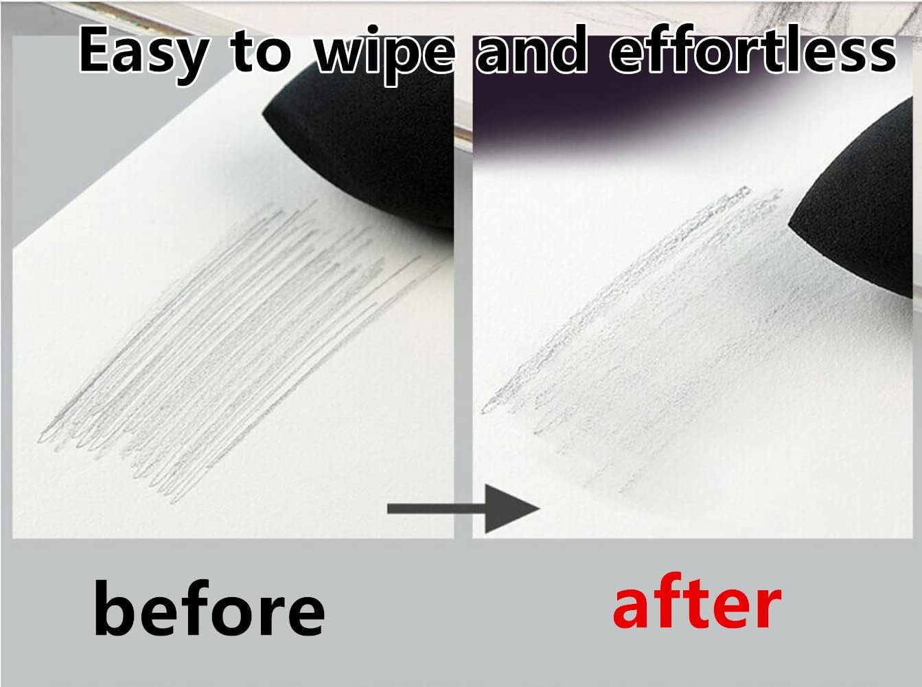 6 Pcs Artist Blending Sponge Pen,2 Sizes Double-Headed Blending Stumps for Drawing Detail Sponge Pencil Sketch Pen Brush Rubbing for School Students Beginners Artists image number 6