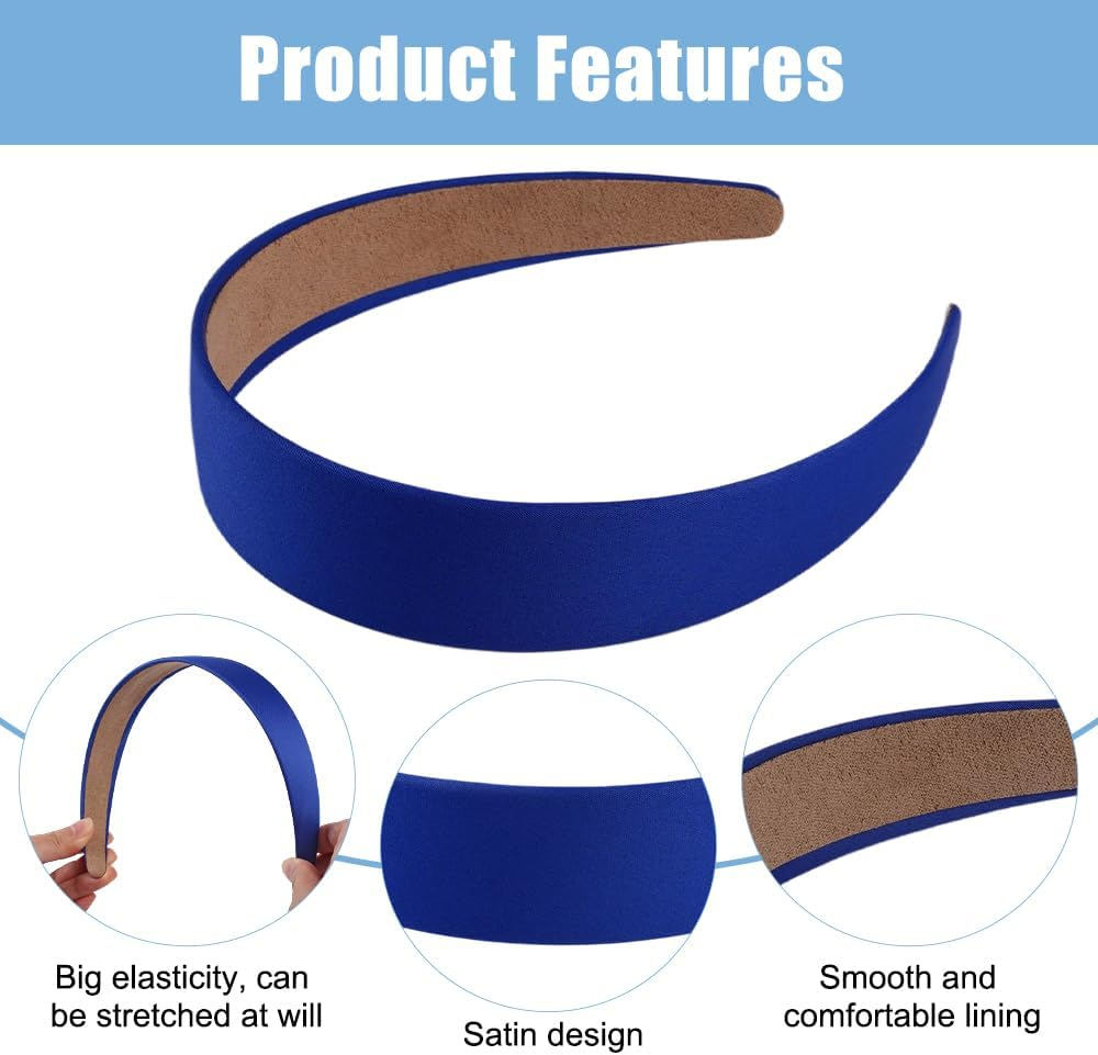 Pack of 6 Women'S Headbands, DIY Design Headband, Women'S Wide Headband, for Holiday Outfits, Everyday Outfits, Home Use