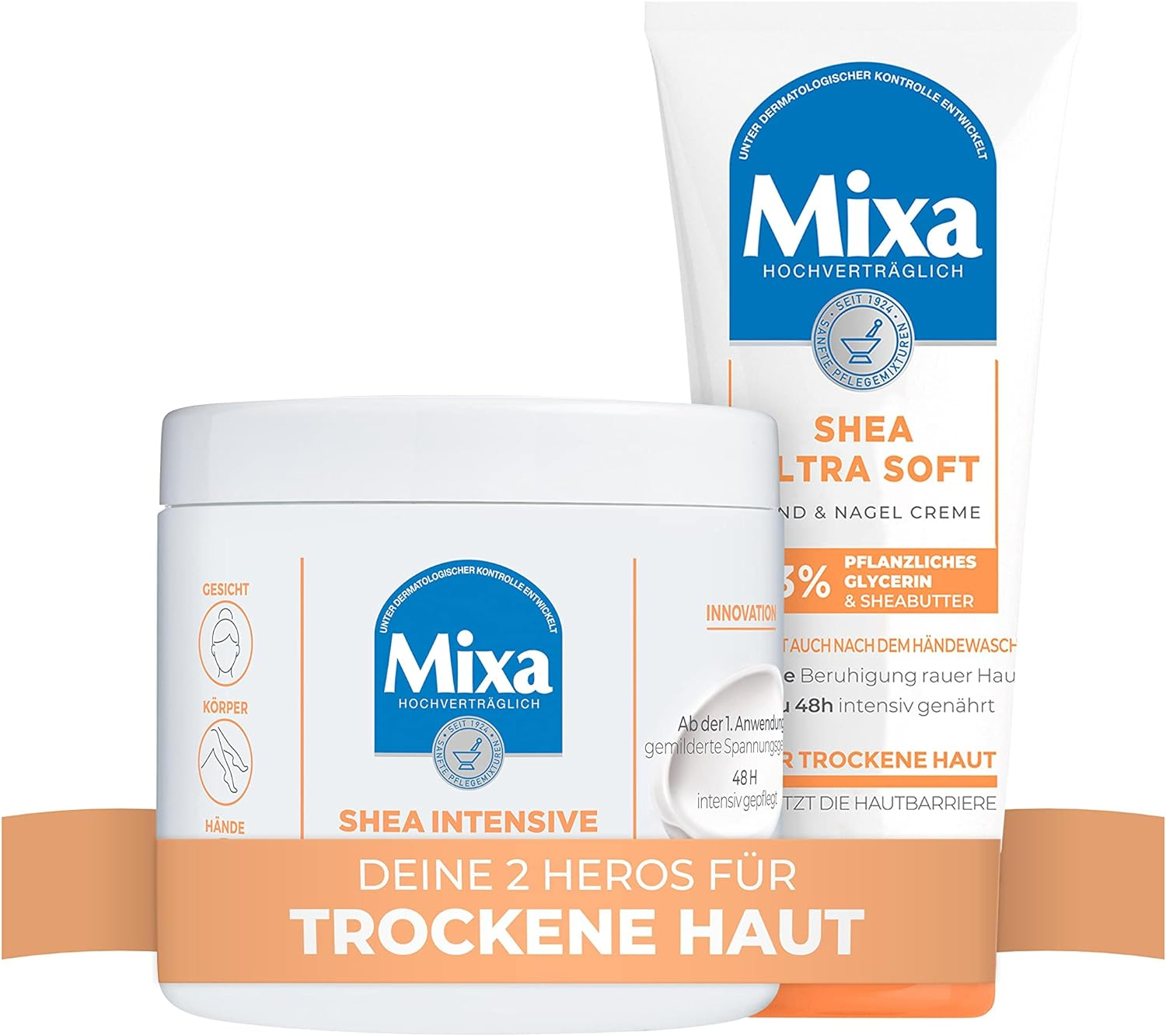 Mixa Shea Ultra Soft Hand & Nail Cream - Nourishing Hand Balm for Dry, Cracked and Rough Hands, Protection & Intensive Care with Glycerine and Shea Butter, 100 Ml image number 3