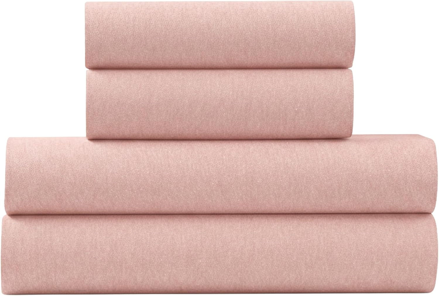 U.S. Polo Assn. All Season, Soft and Cozy T-Shirt Material, 1800 Thread Count 4-Piece Heather Jersey Sheet Set