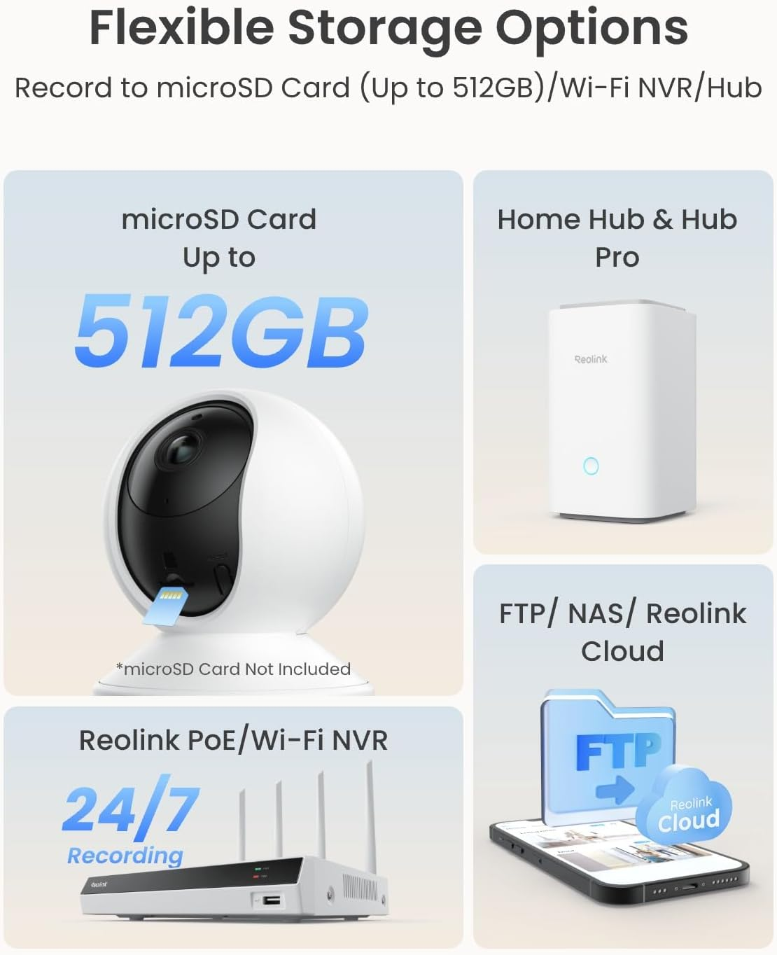 Reolink E1 Pro 3K PT Wi-Fi Indoor Camera for Baby & Pet Monitoring, Auto Tracking, 5MP Night Vision Enhanced by F1.6 Aperture, Person/Pet/Baby Crying Detection, 2.4/5Ghz Wi-Fi, Two-Way Talk image number 6