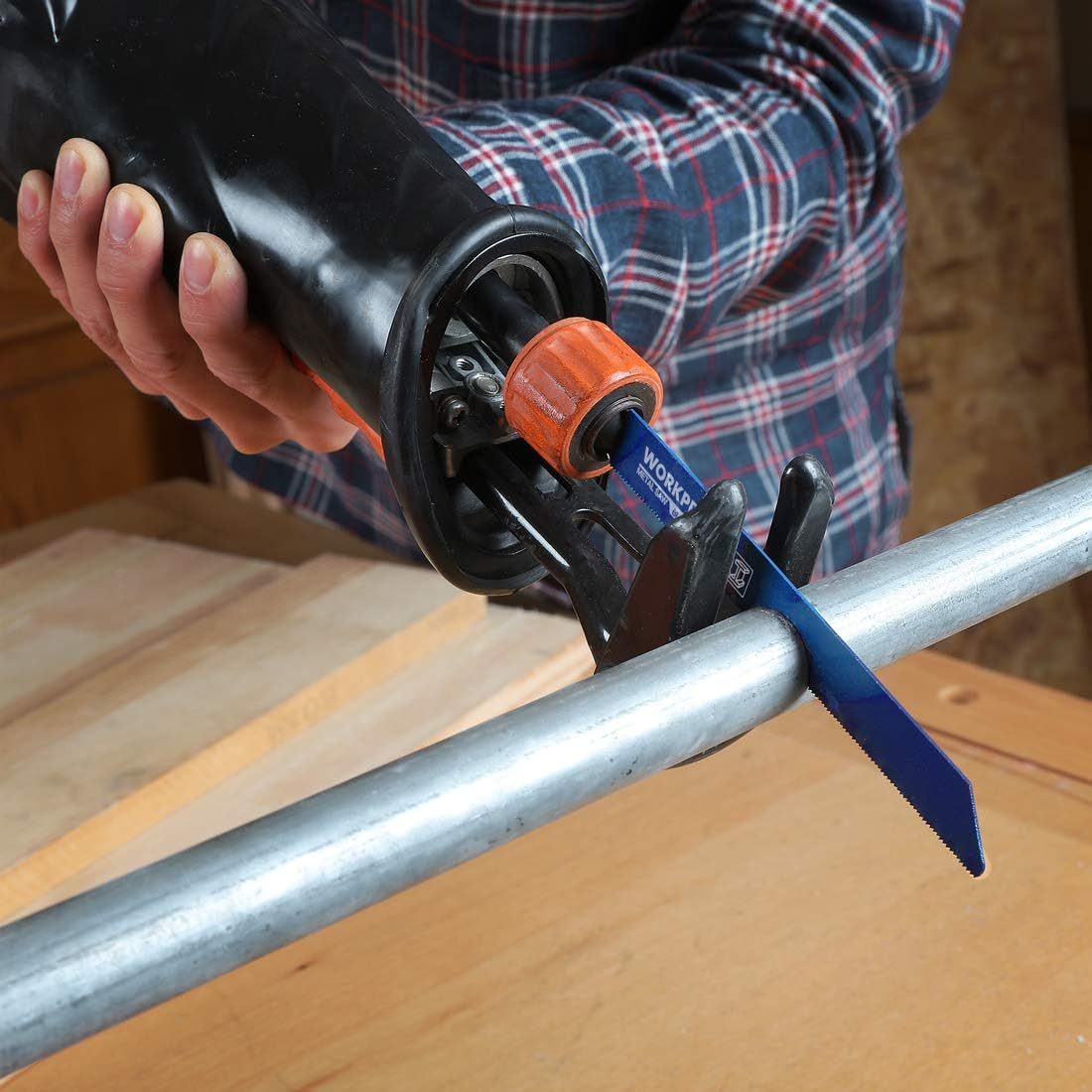 WORKPRO 32-Piece Reciprocating Sabre Saw Blades Set for Wood & Metal, with Organizer Pouch, Fits Bosch, Dewalt, Makita, Etc. image number 1