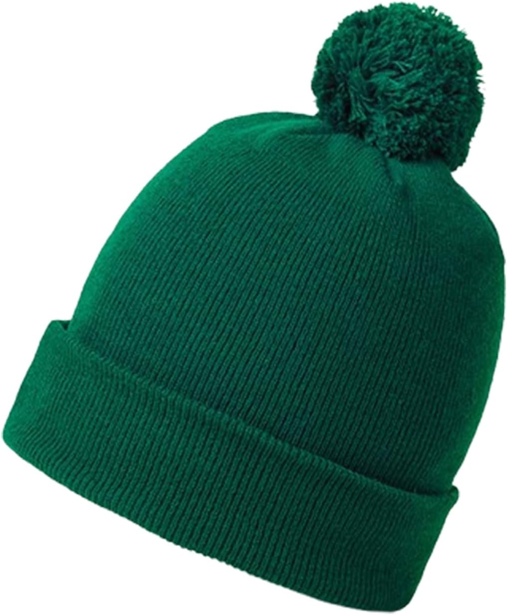 Unisex Thermal Snowstar Beanie,One Size,Bottle Green image number 4