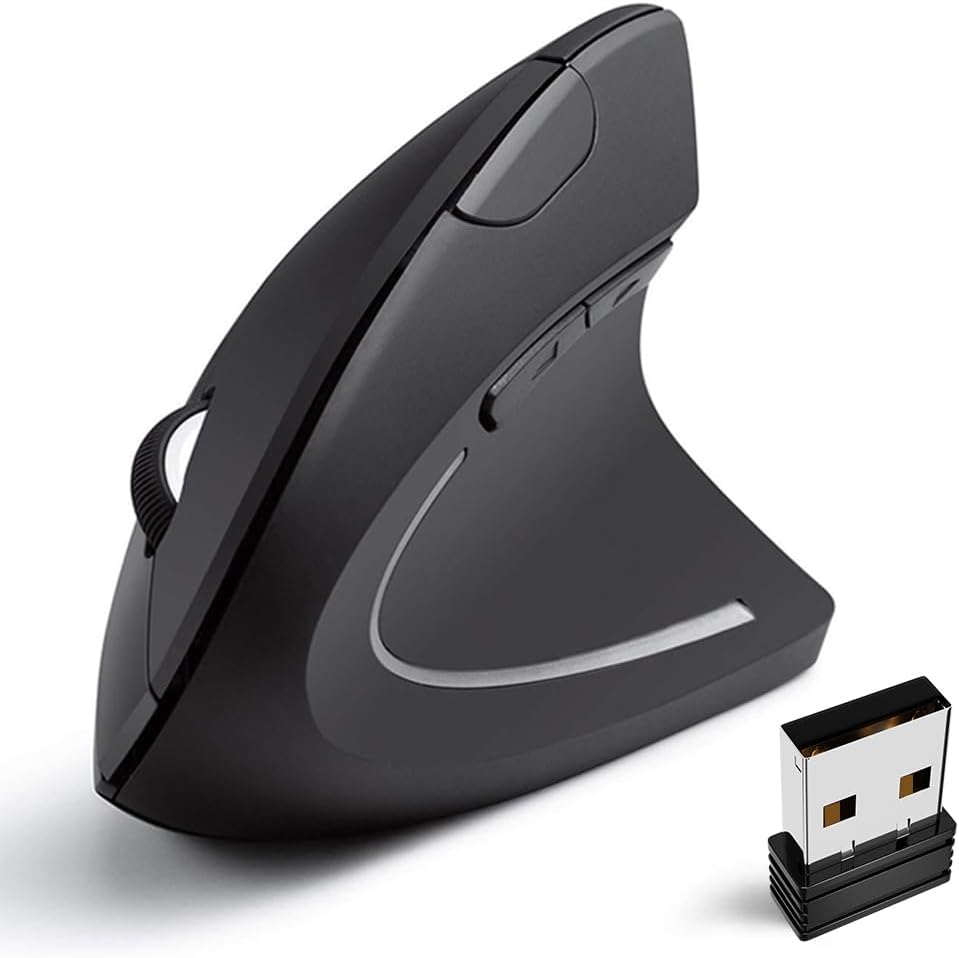 Wired Mouse,Suijieen Ergonomic Mouse 6 Buttons Silent Mouse 4 Adjustable DPI Vertical Mouse Compatible with Windows/Chrome/Laptop/Computer