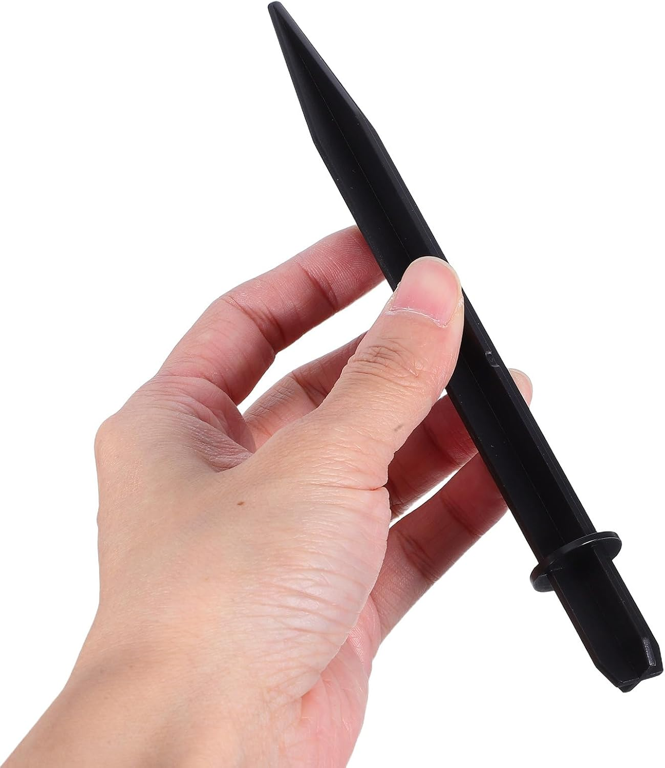 GARIOUANS 10Pcs Plastic Ground Stakes for Solar Yard Lights Replacement Landscape Light Stakes for Garden Pathway Accessories