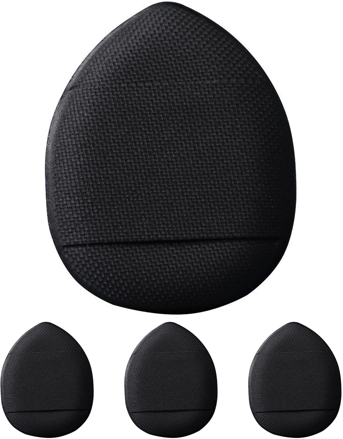 Mini Finger Powder Puff Triangle Puff with Case,Round Puff,Reusable Makeup Puff,Beauty Blender for Foundation Concealer Cosmetic Tool,Wet and Dry Powder Puff