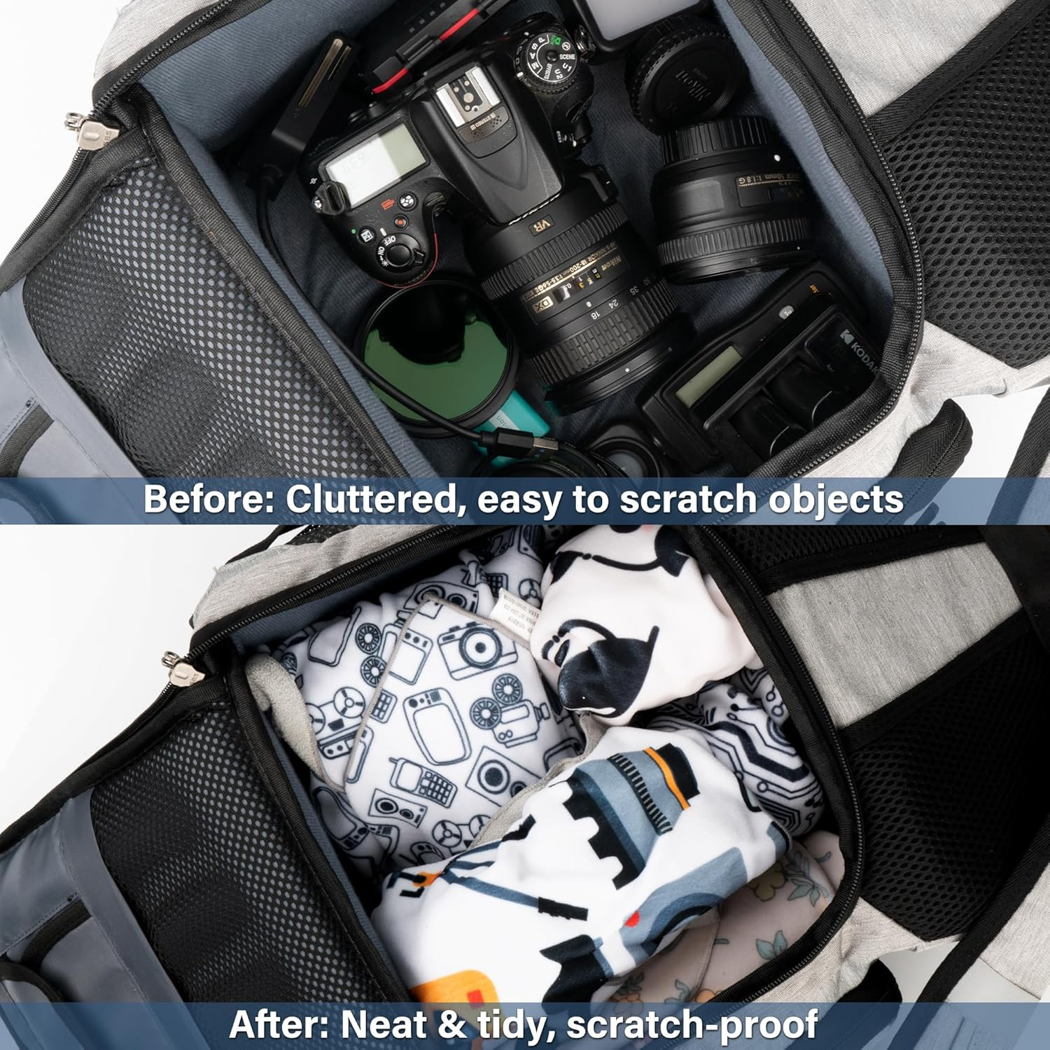 Walking Way Self-Adhesive Magic Cloth Camera Wrap, Protective Wrap, Universal Storage Cloth, Anti-Scratch, Dustproof, Washable Lens Pouch for DSLR, Smartphones, Laptops, Cosmetic, Household Items image number 5