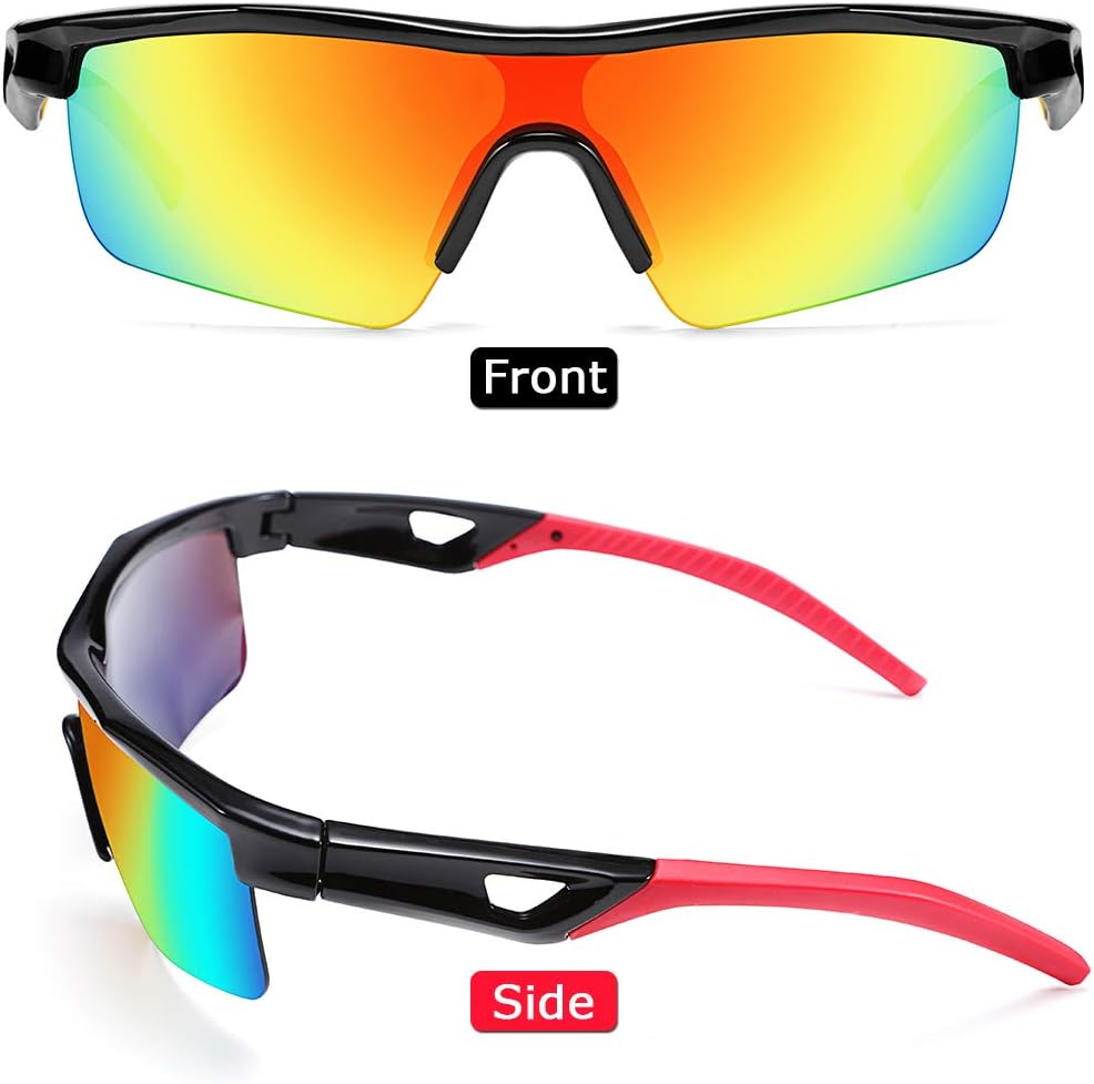 FEISEDY Kids Teens Baseball Polarized Sunglasses Sports TR90 Frame Boys Girls Cycling B2454 image number 4