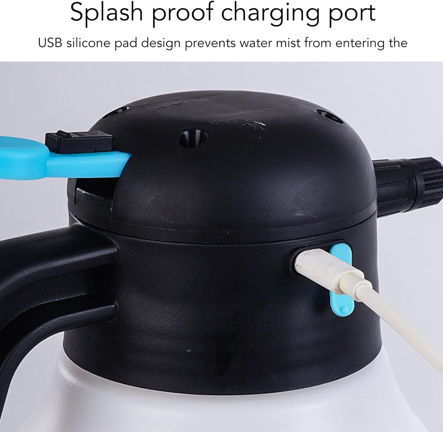 Bewinner Electric Foam Sprayer Car Wash, Cordless Foam Sprayer 0.4Gal/1.8L, Foam Gun Rechargeable 2000Mah with Pressurized Design for Car Washing Garden Home image number 3