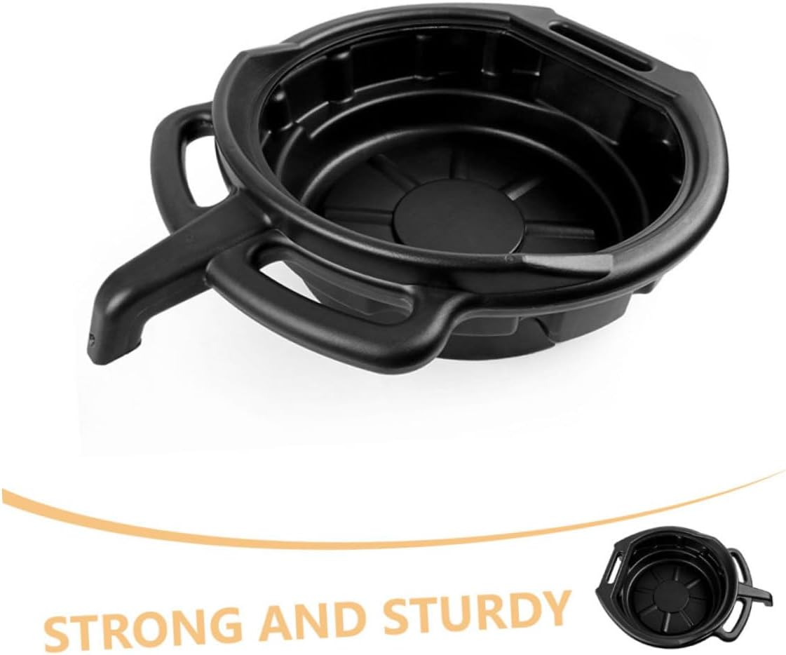 MUCKLILY Sturdy Pe Material Oil Pan 10L Waste Oil Container for Car Engine Repair image number 4